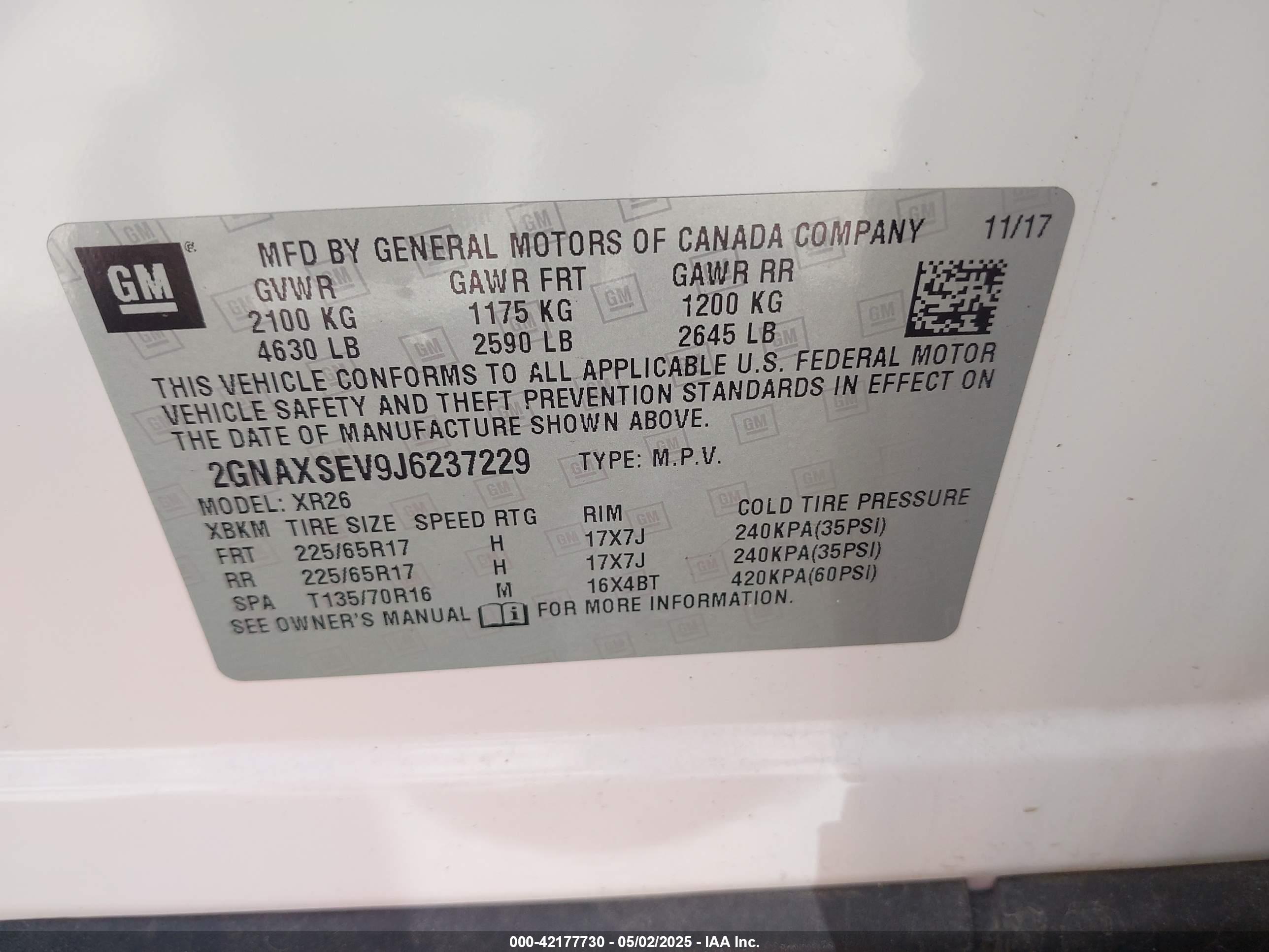 CHEVROLET EQUINOX image 9