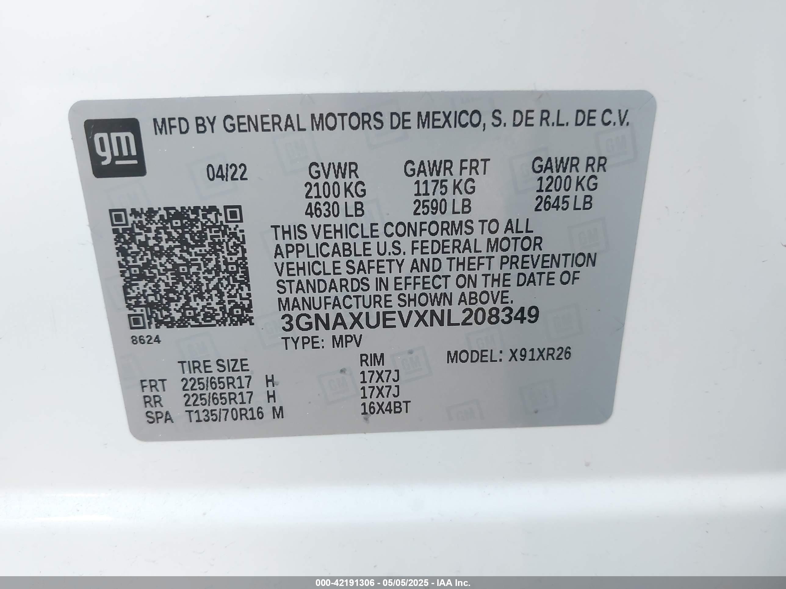 CHEVROLET EQUINOX image 9
