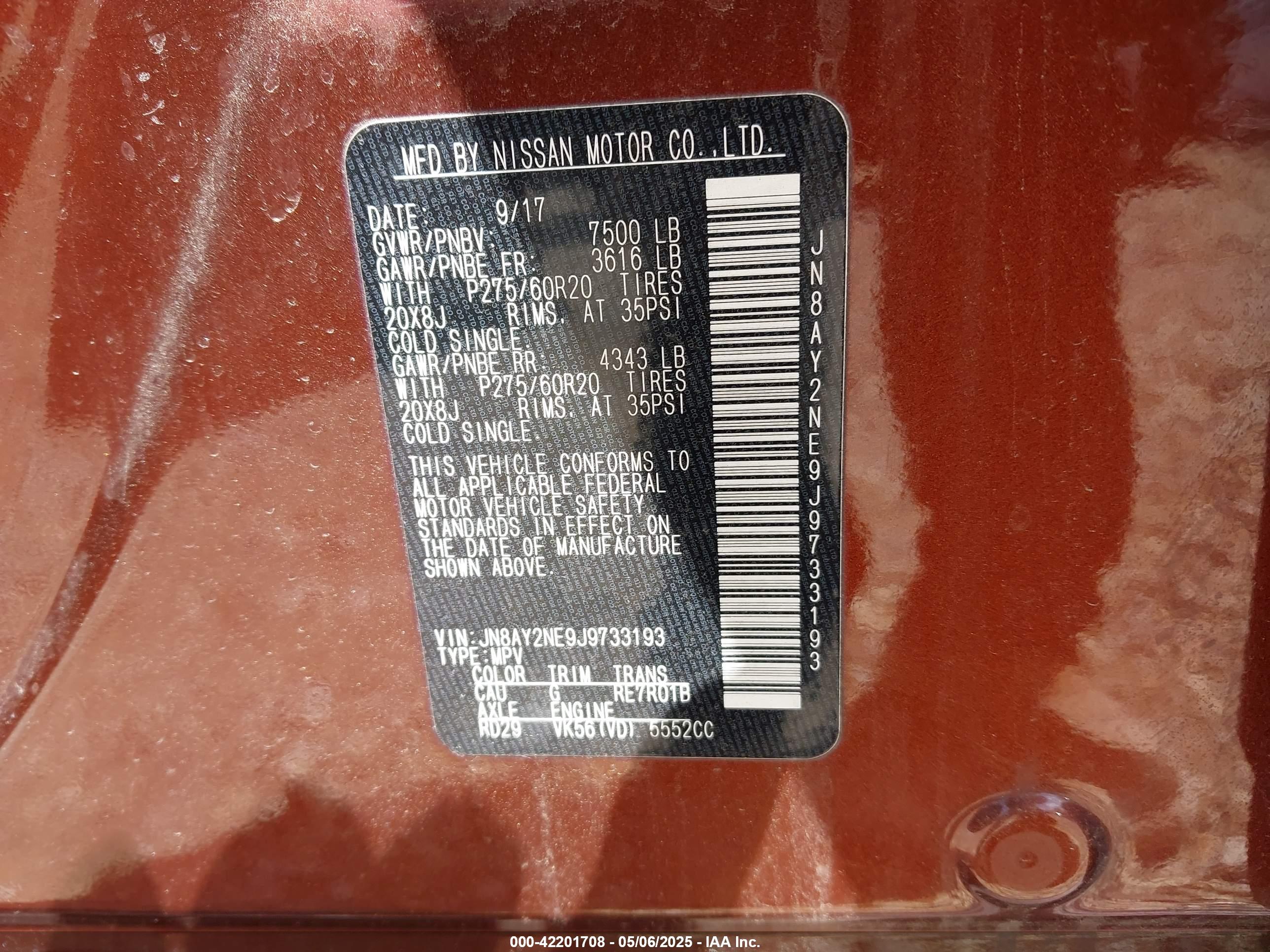 NISSAN ARMADA image 9