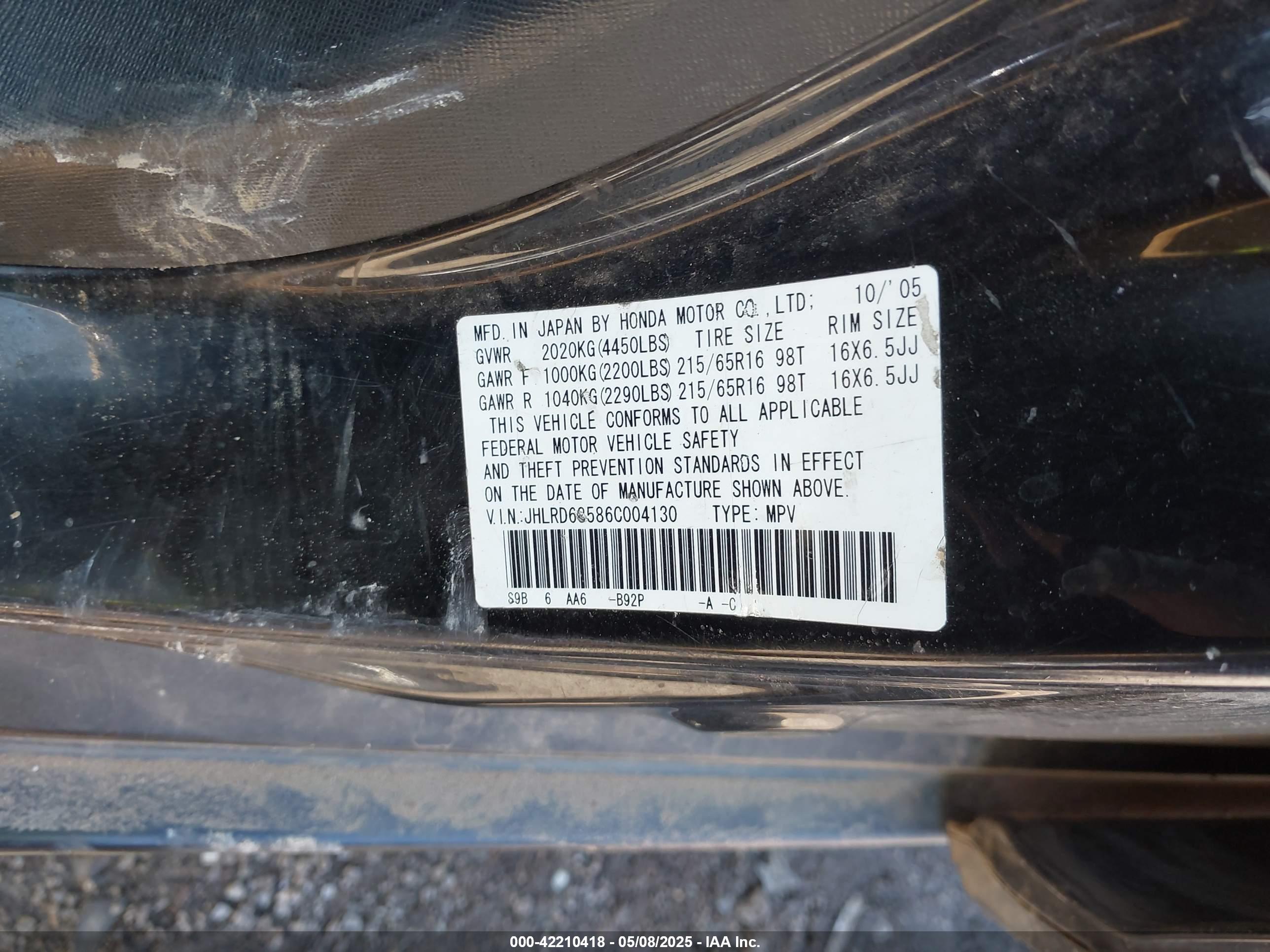 HONDA CR-V image 9
