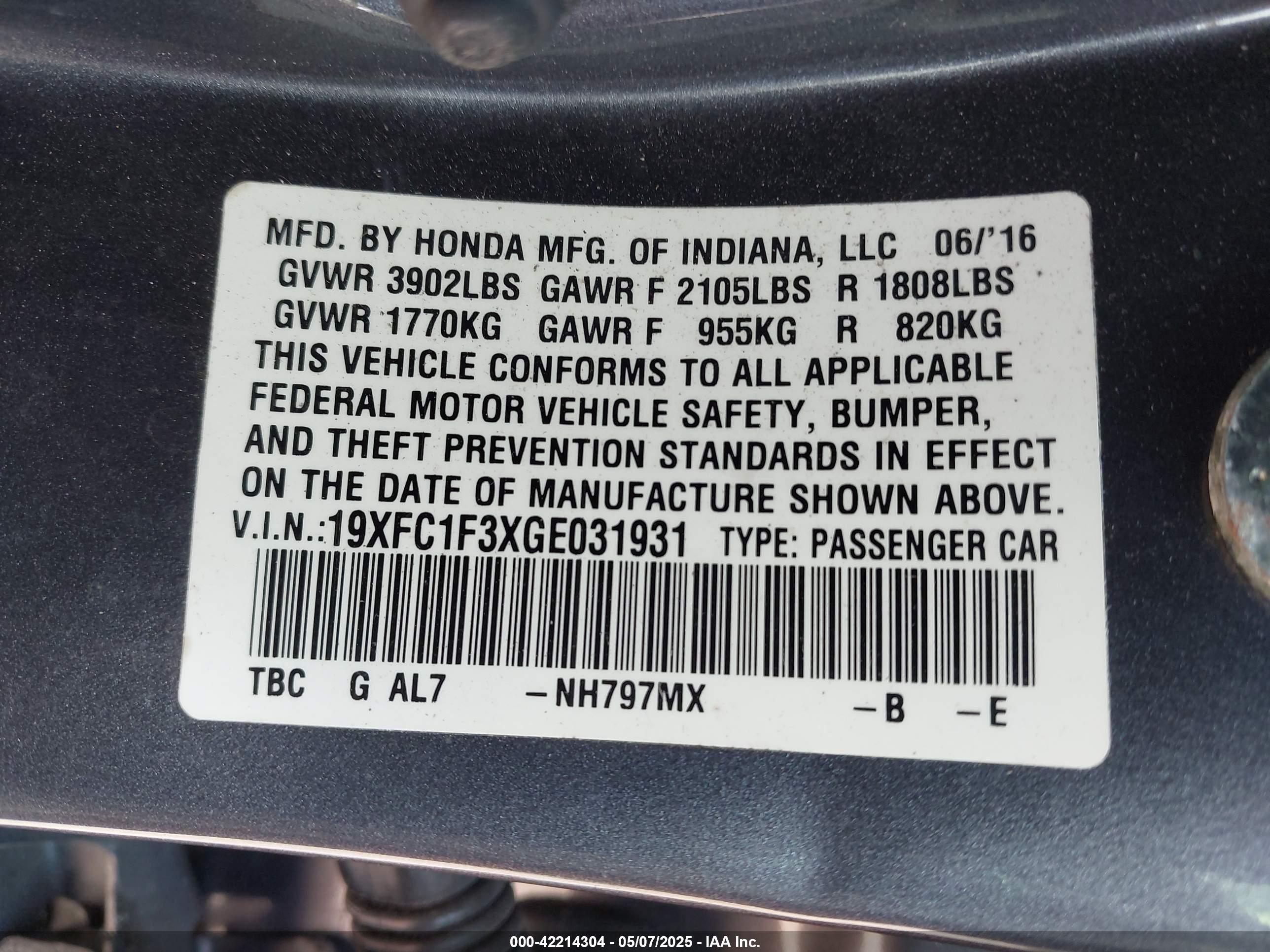 HONDA CIVIC image 9
