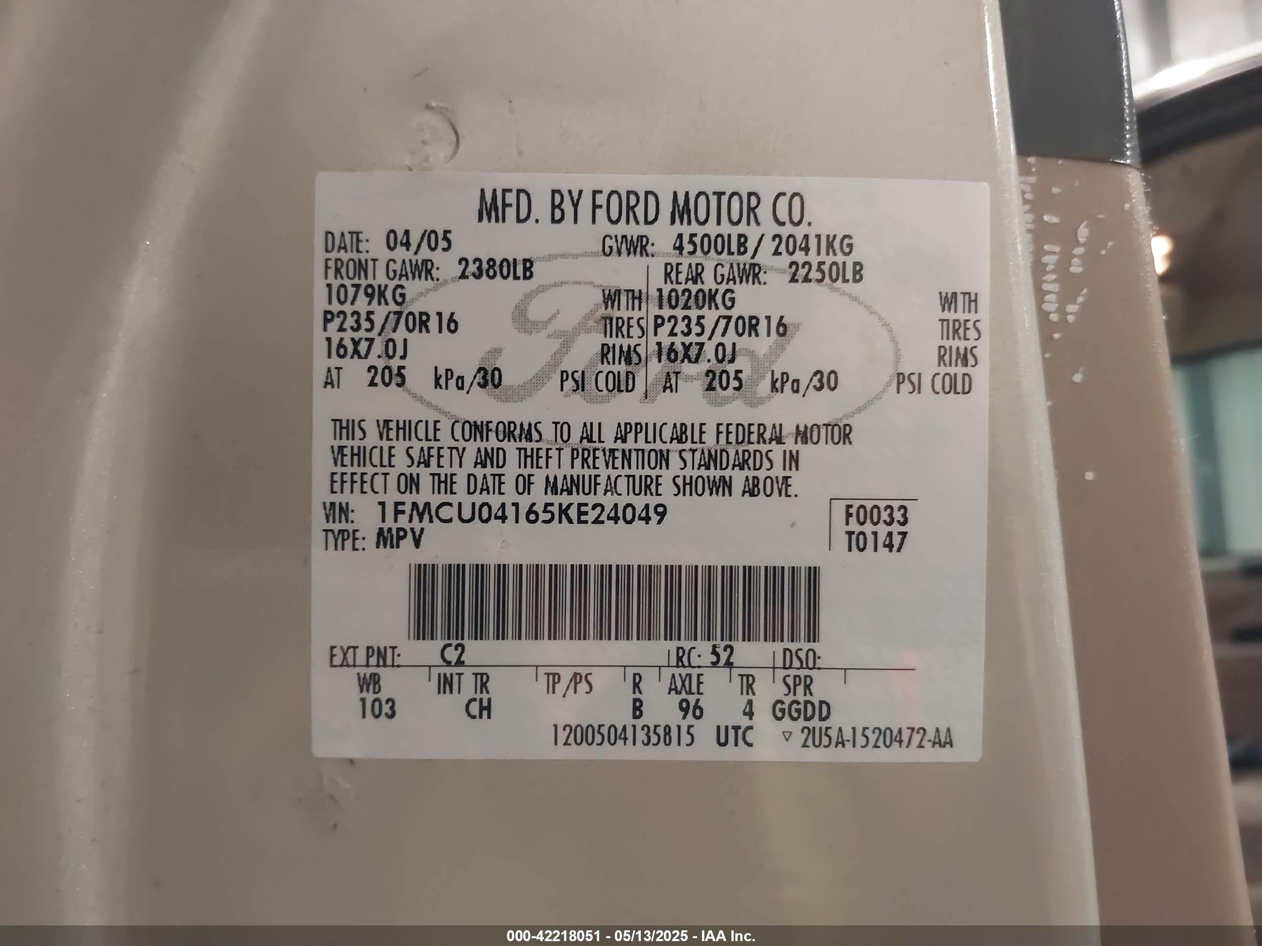 FORD ESCAPE image 9