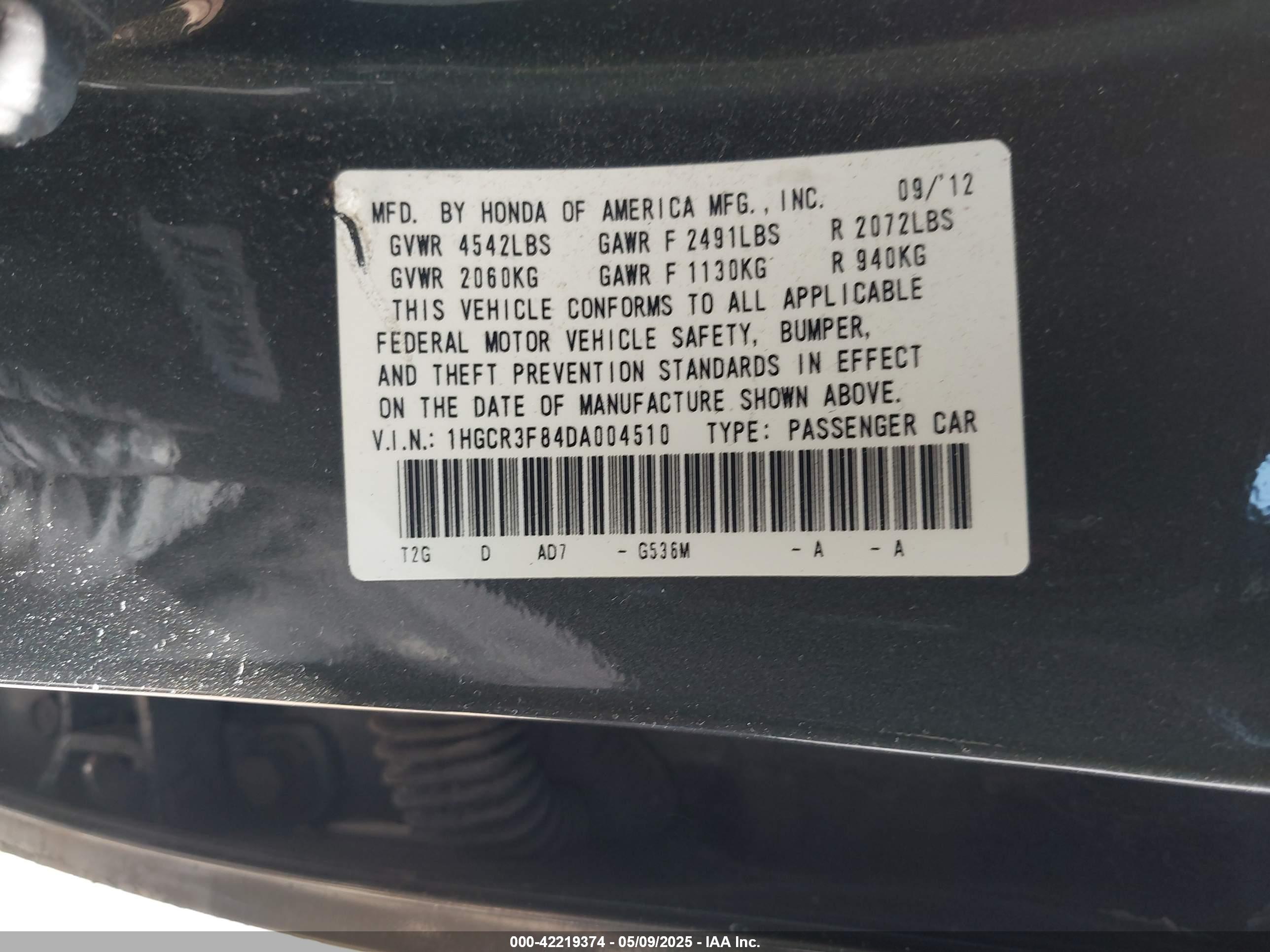 HONDA ACCORD image 9