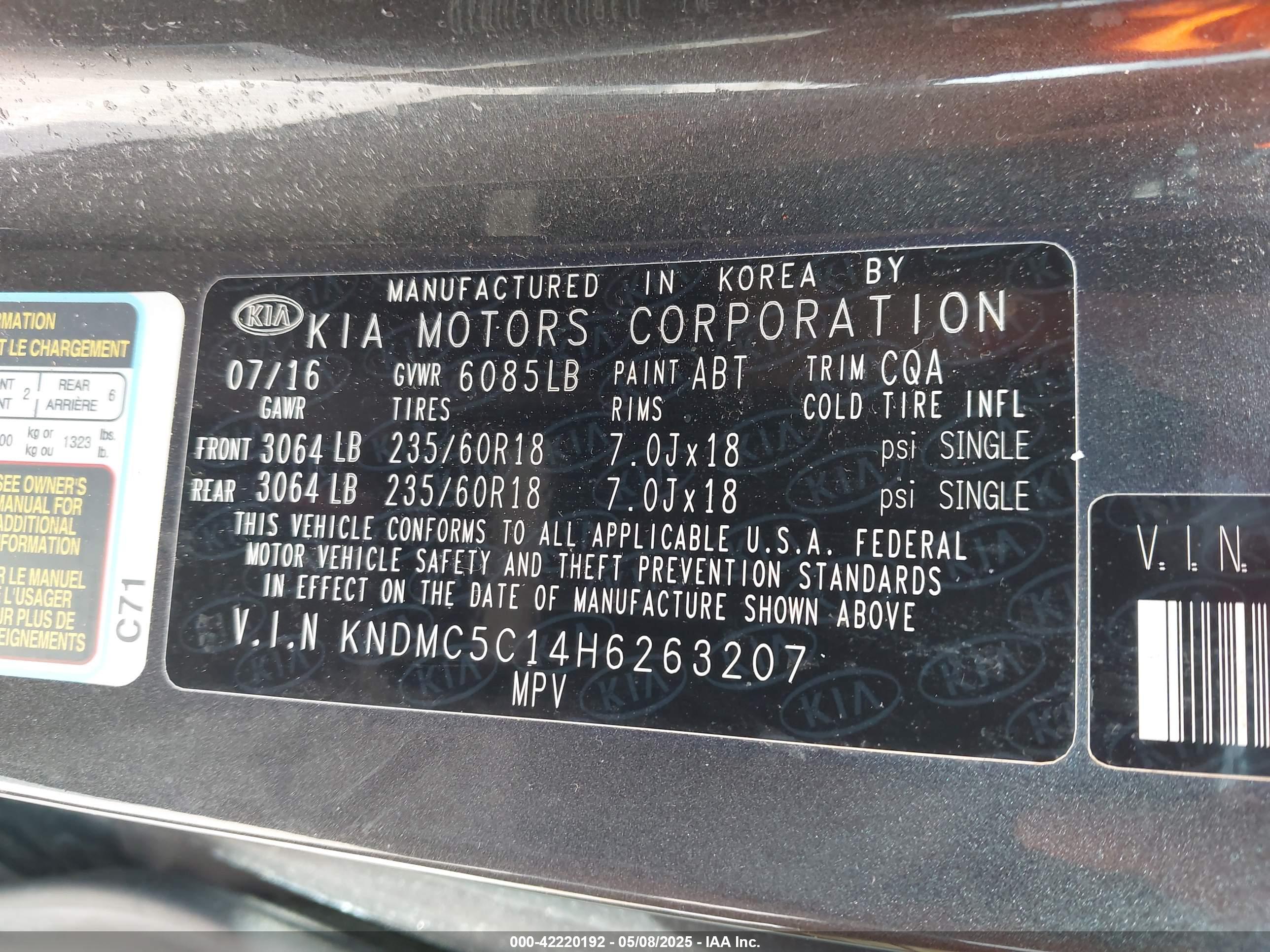KIA SEDONA image 9