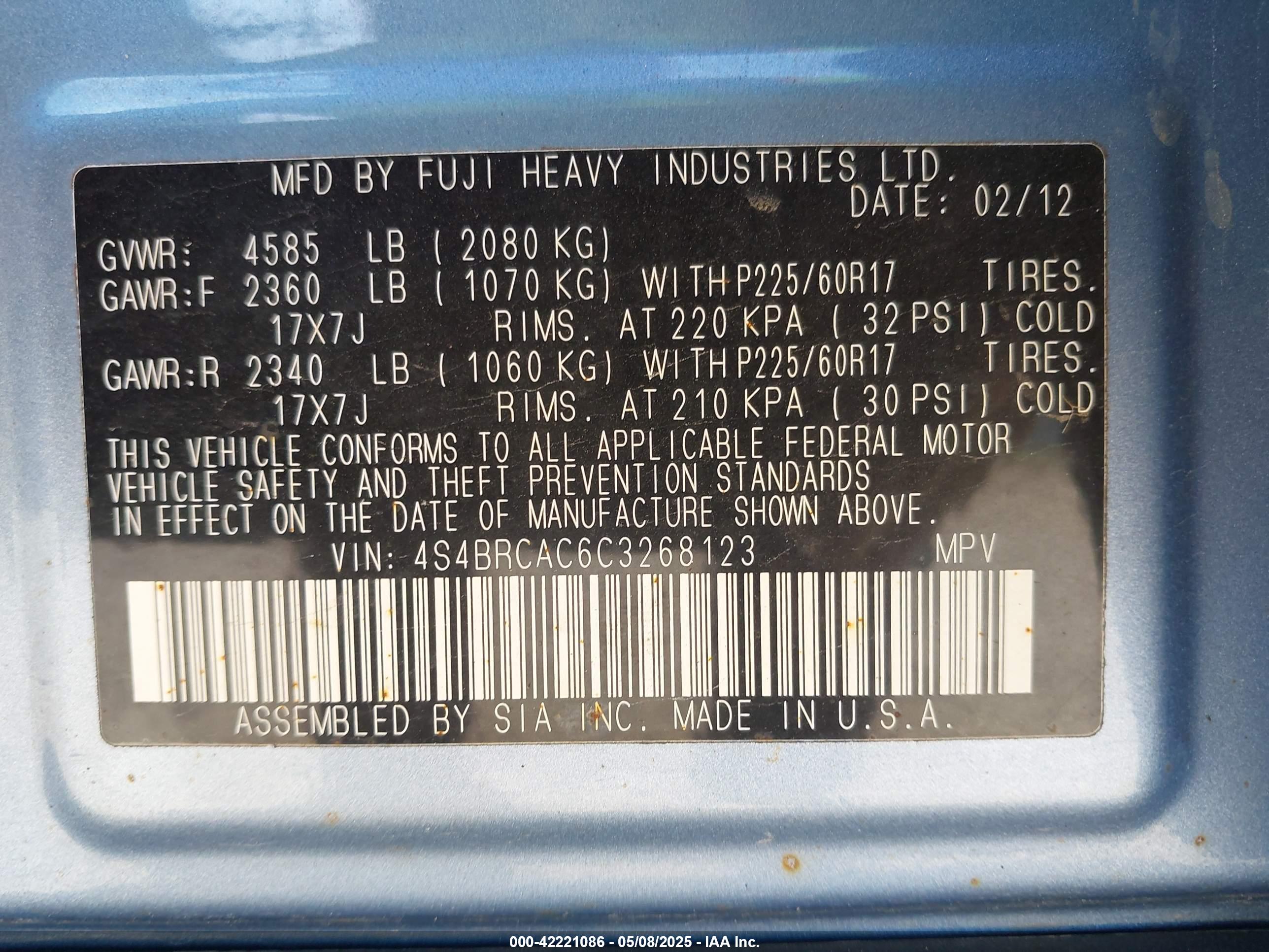 SUBARU OUTBACK image 9