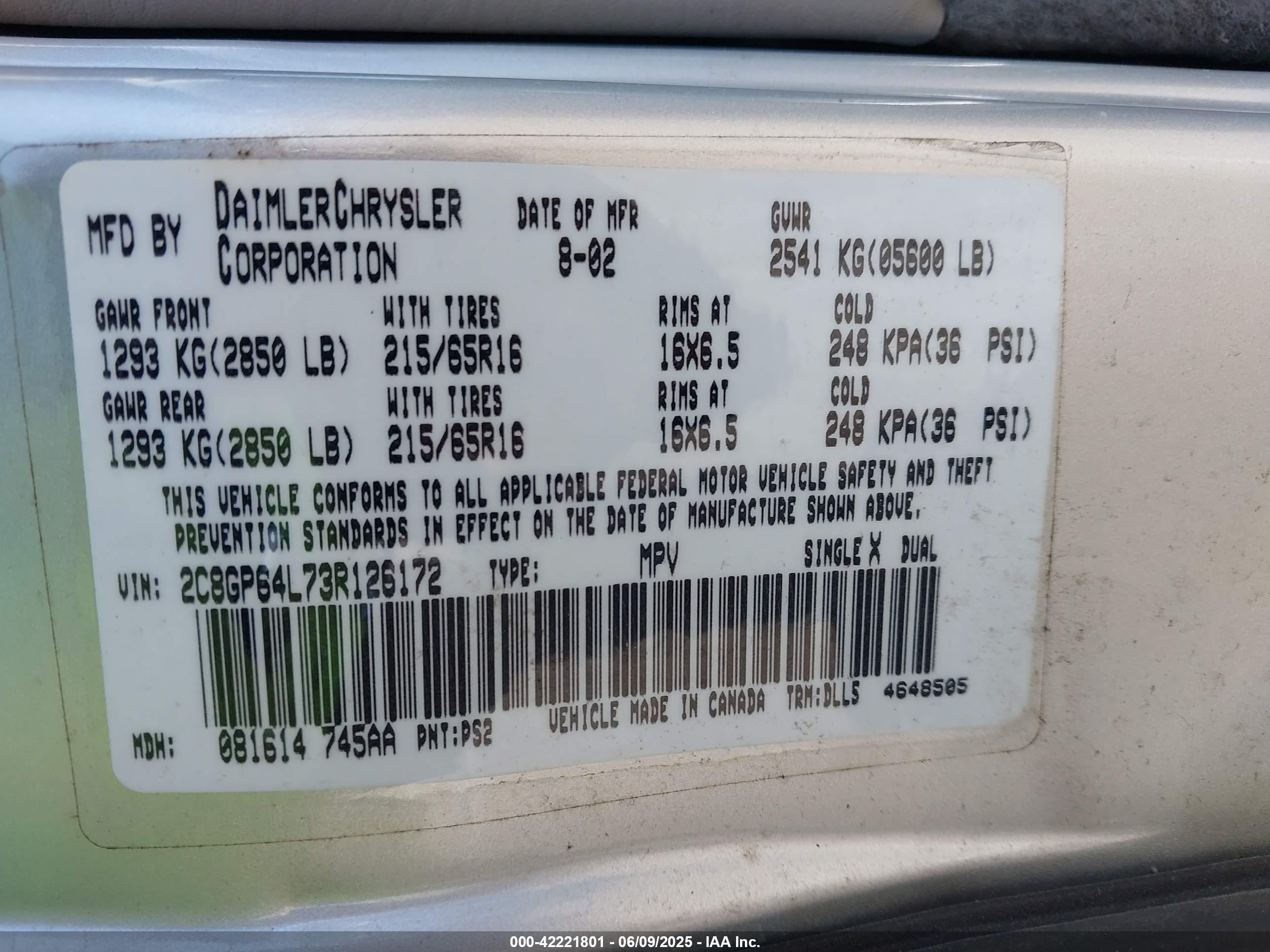 CHRYSLER TOWN image 9