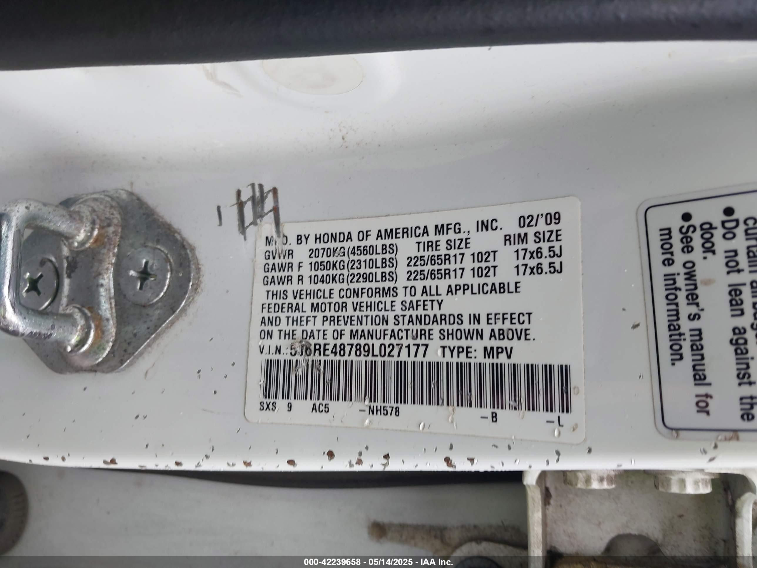 HONDA CR-V image 9