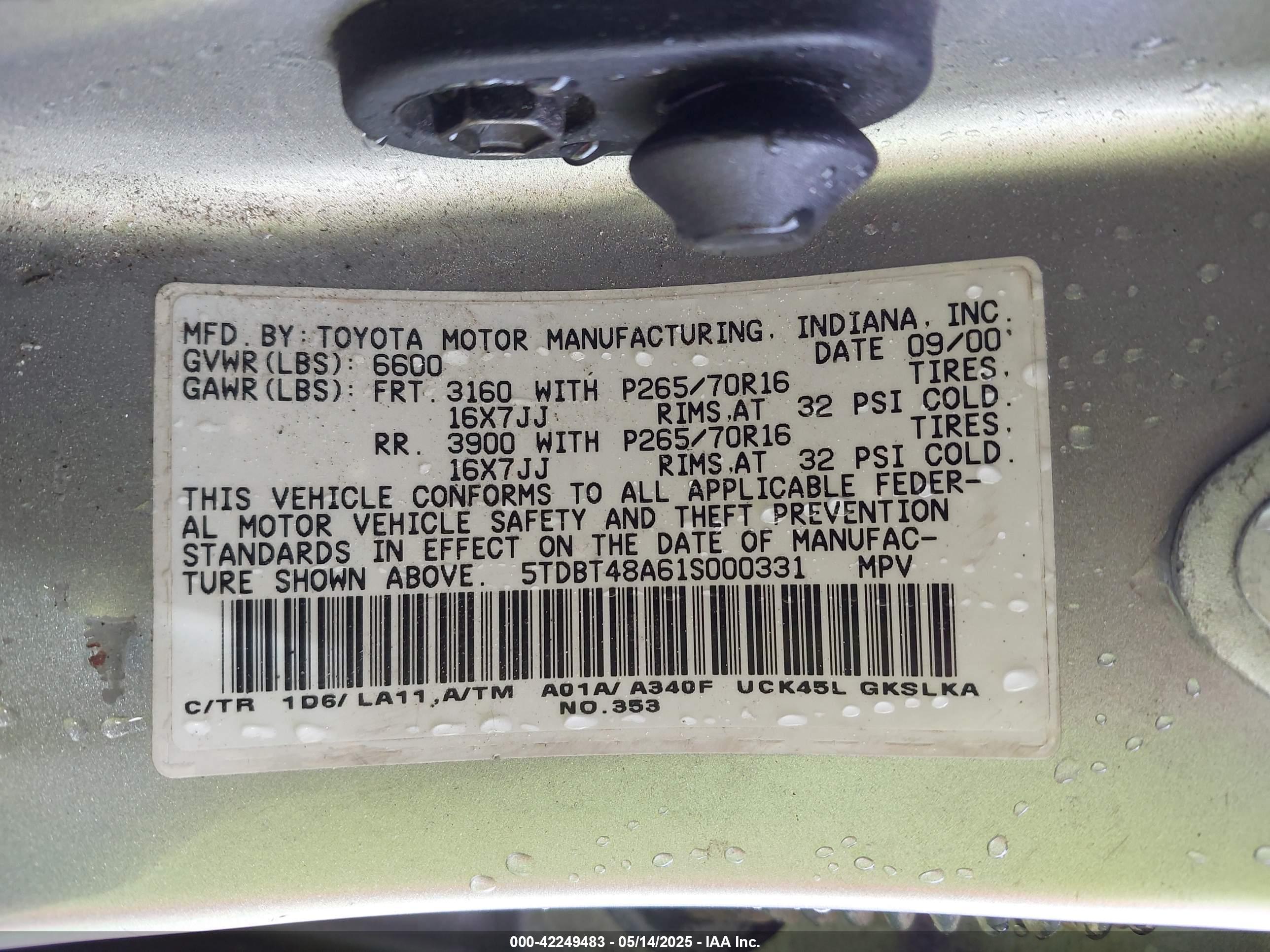 TOYOTA SEQUOIA image 9