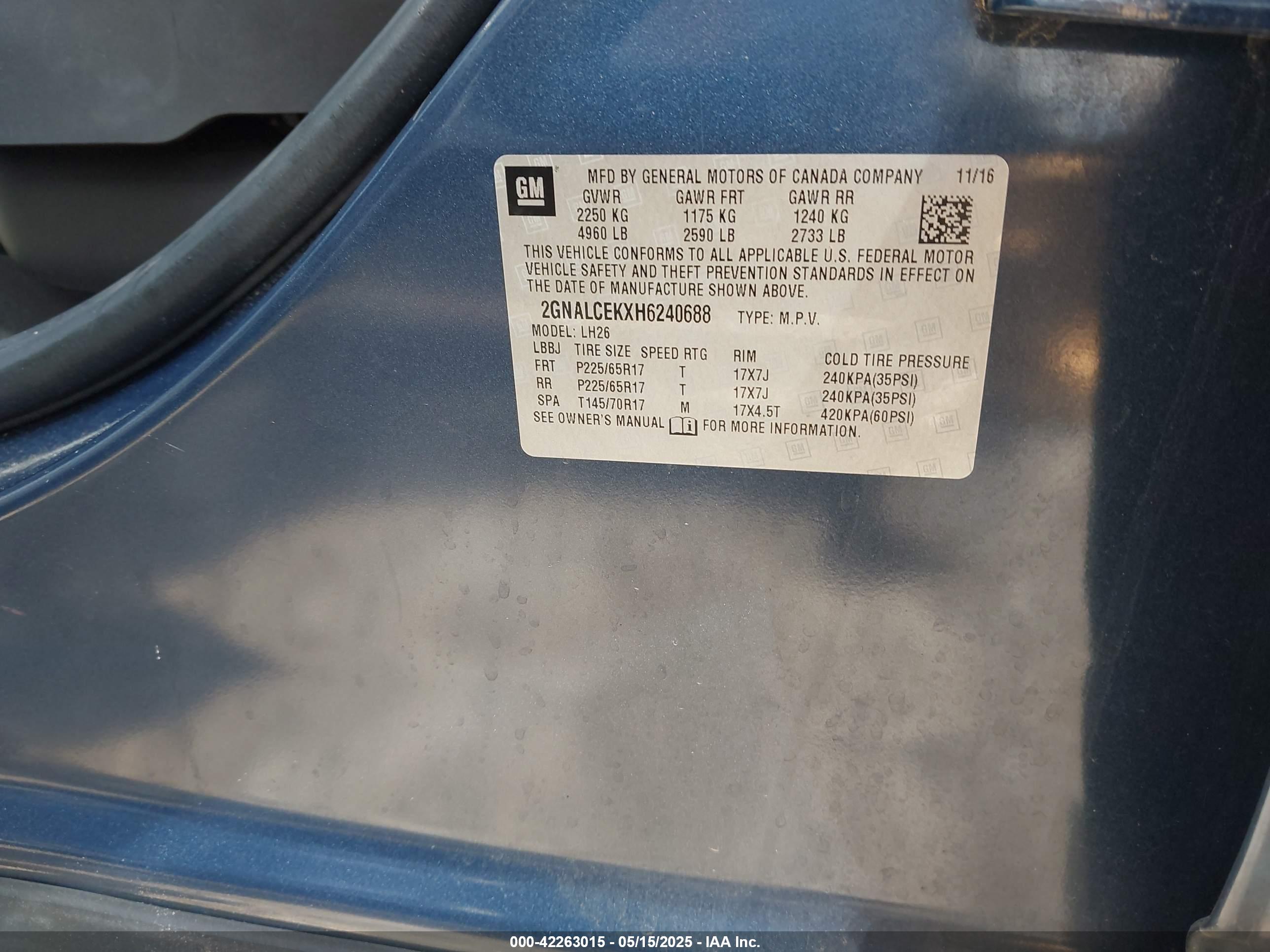 CHEVROLET EQUINOX image 9