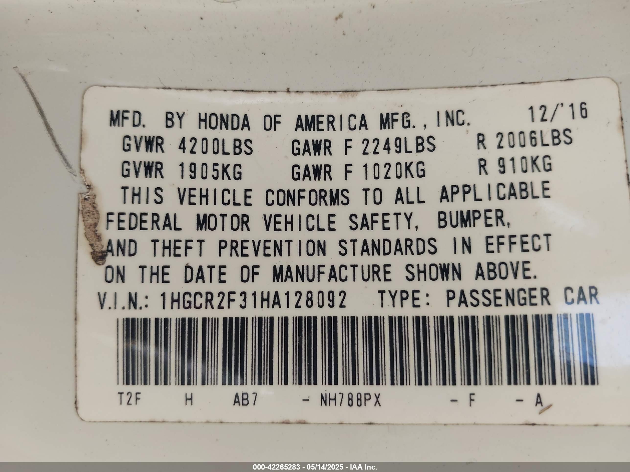HONDA ACCORD image 9