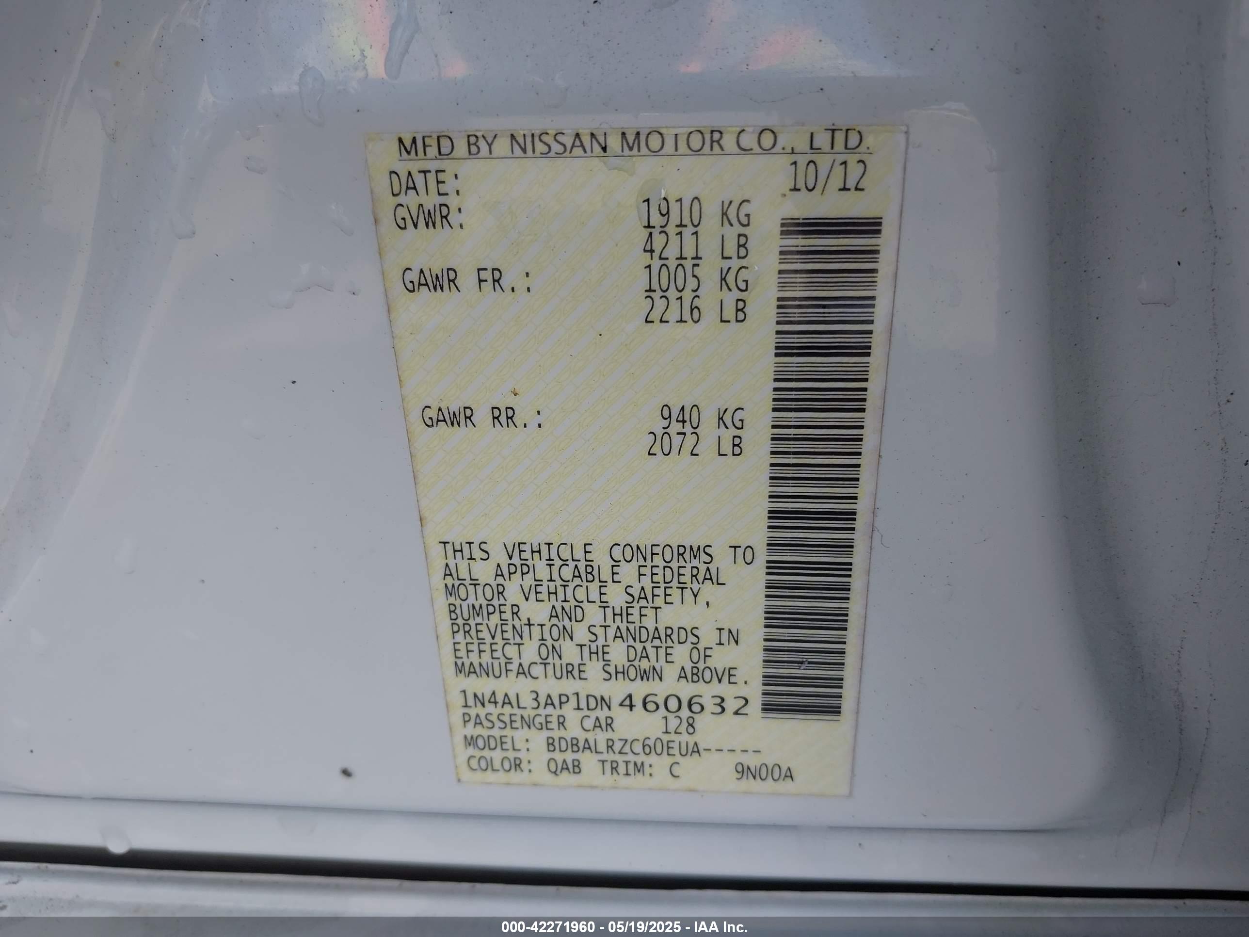 NISSAN ALTIMA image 9