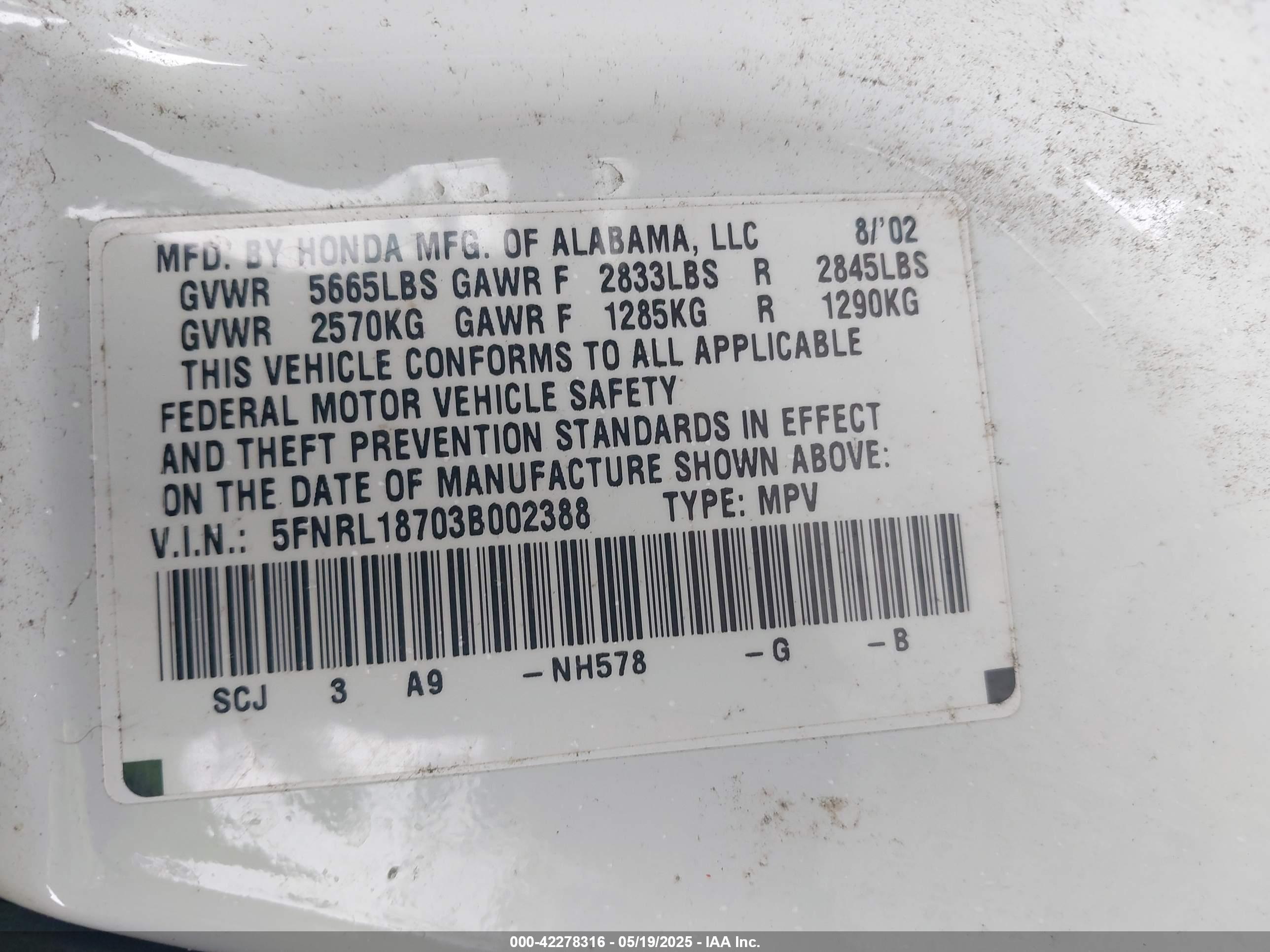 HONDA ODYSSEY image 9