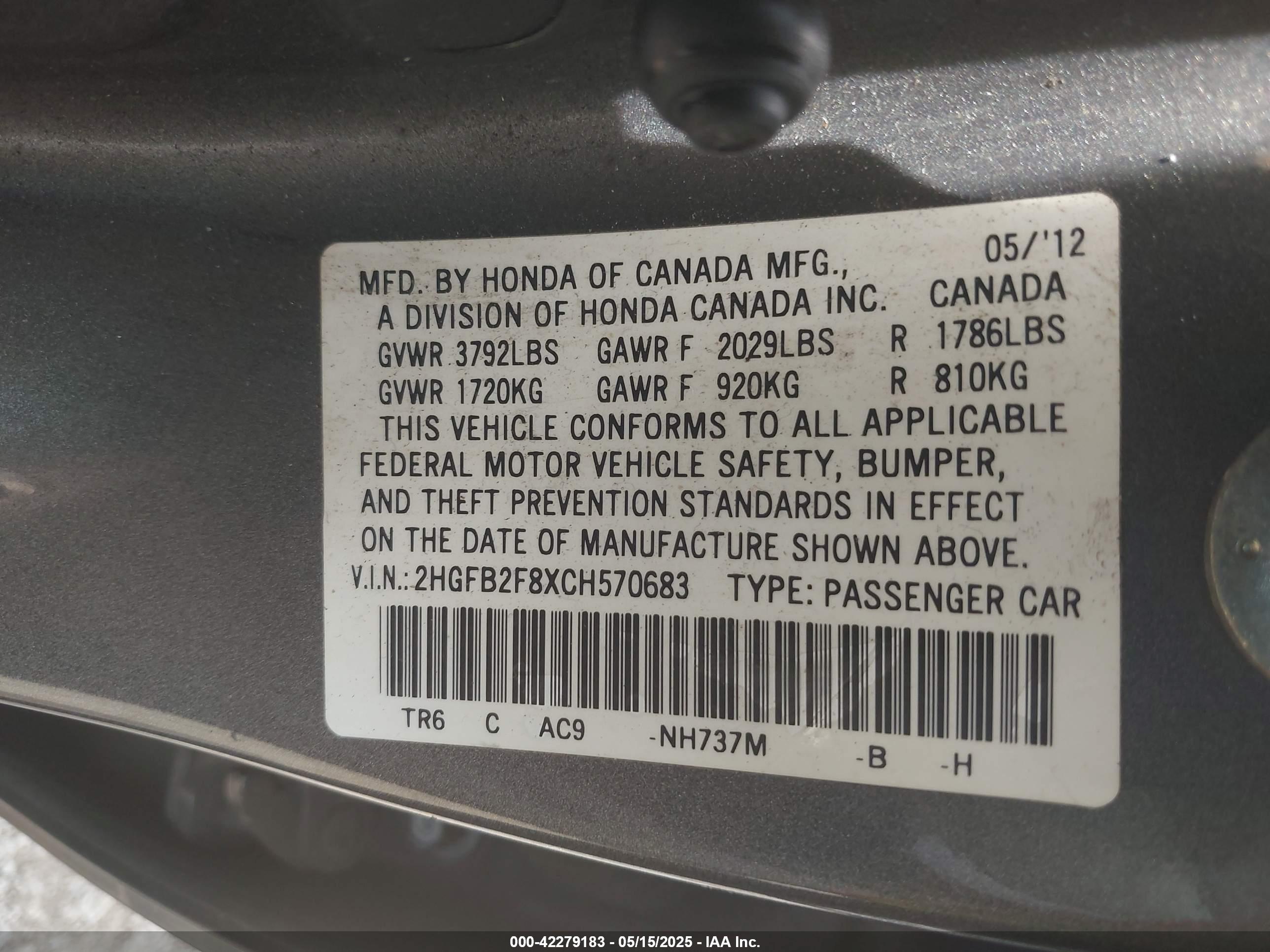 HONDA CIVIC image 9