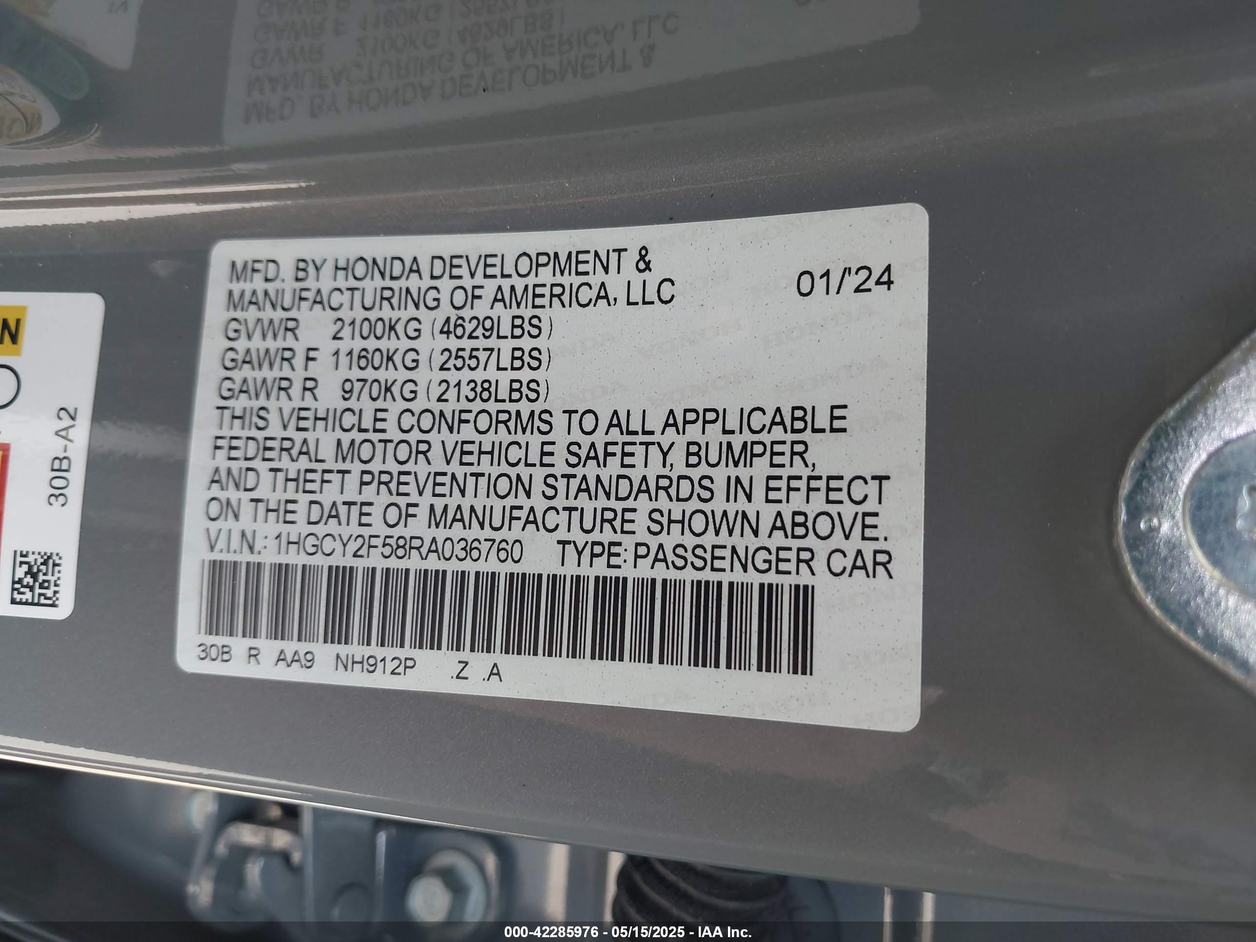 HONDA ACCORD image 9