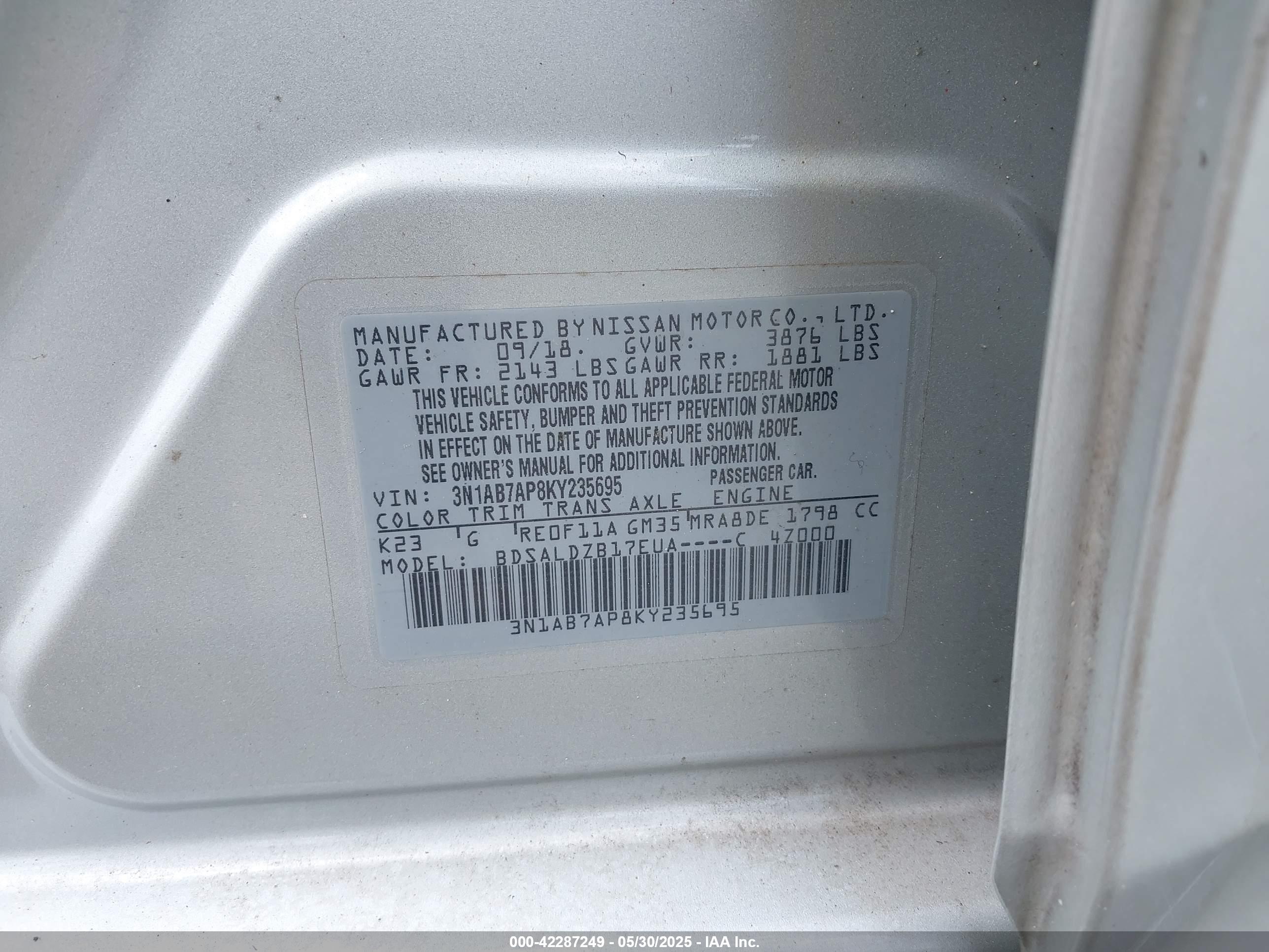 NISSAN SENTRA image 9