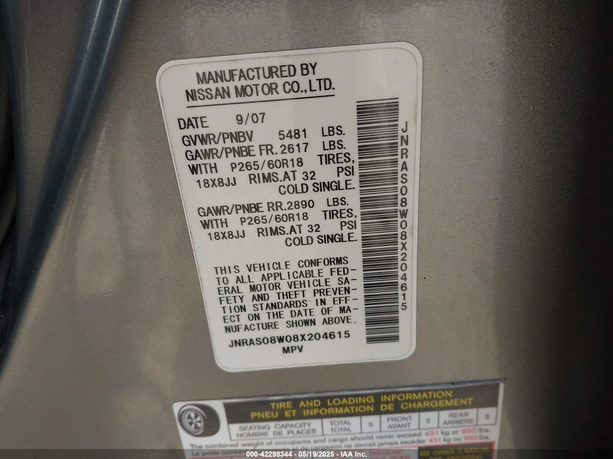 INFINITI FX35 image 9