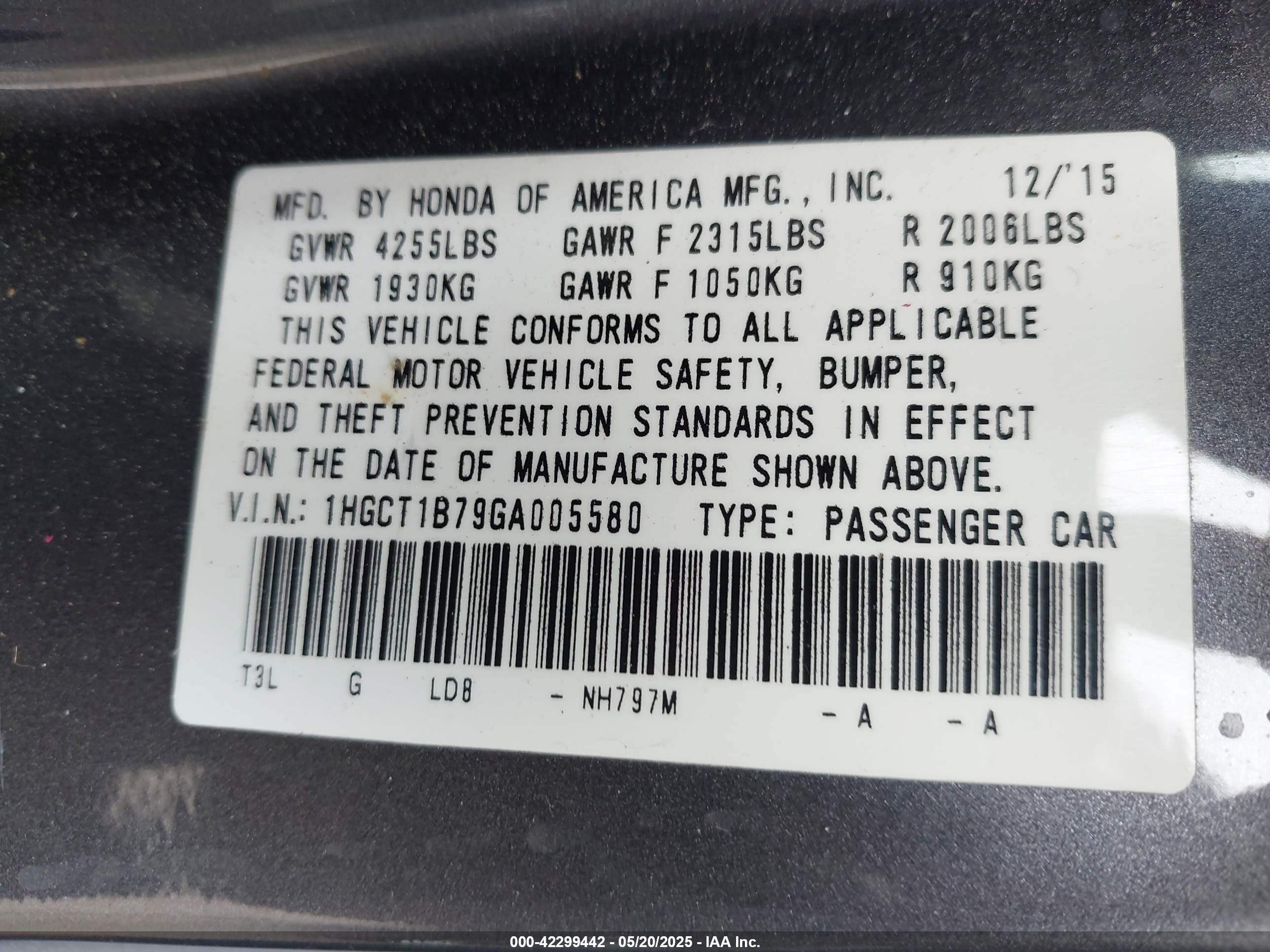 HONDA ACCORD image 9
