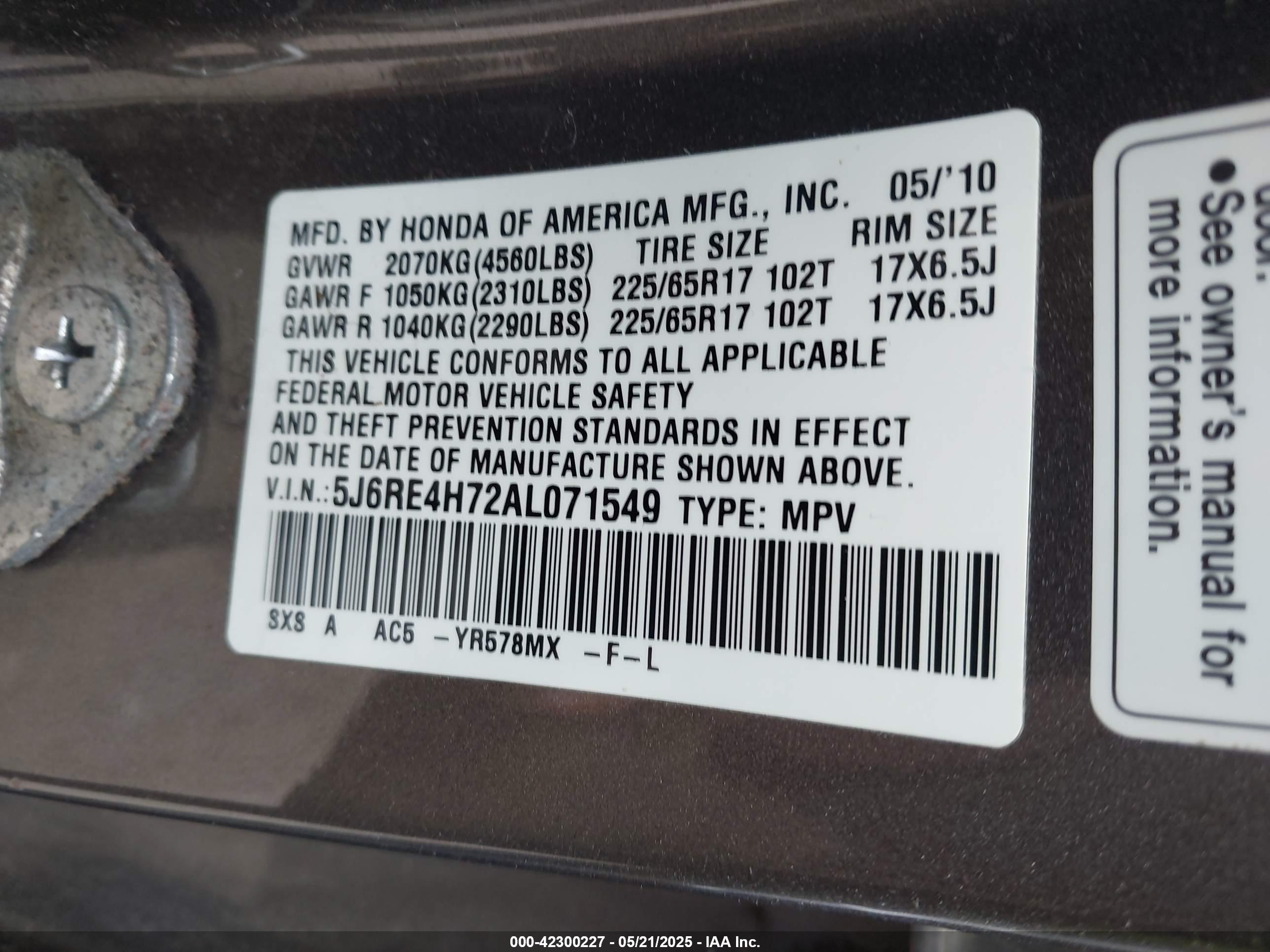 HONDA CR-V image 9
