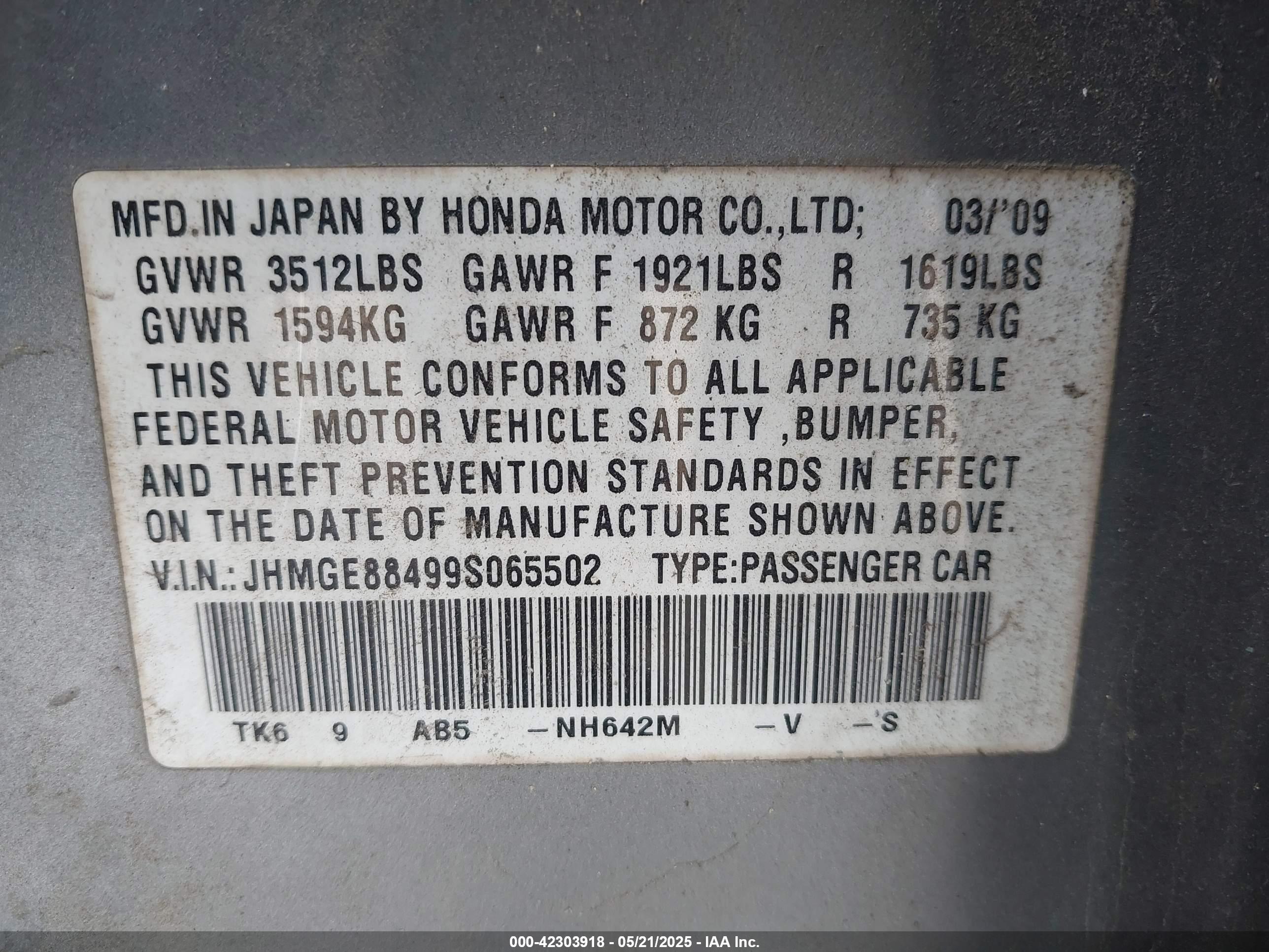 HONDA FIT image 9