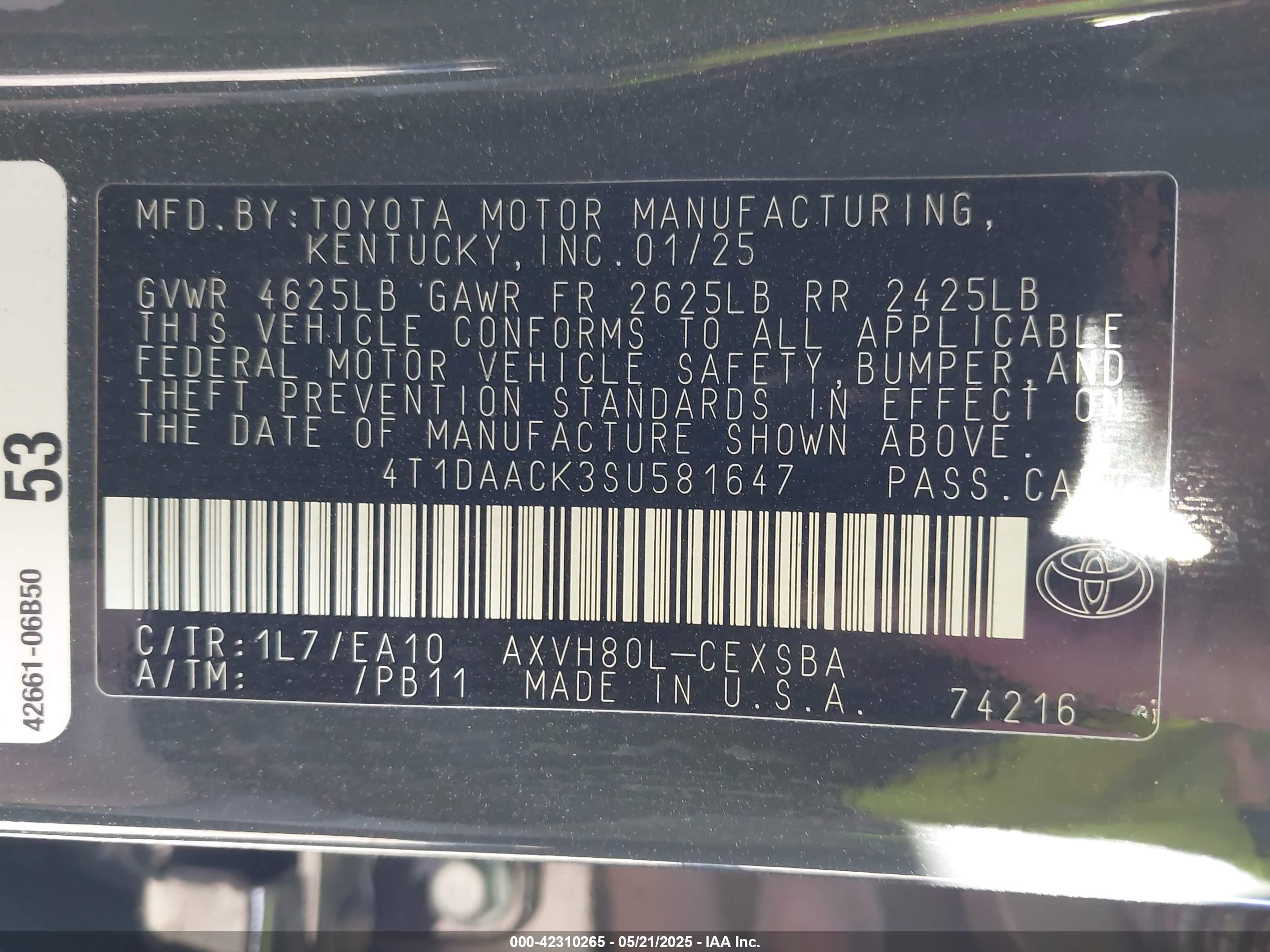 TOYOTA CAMRY image 9