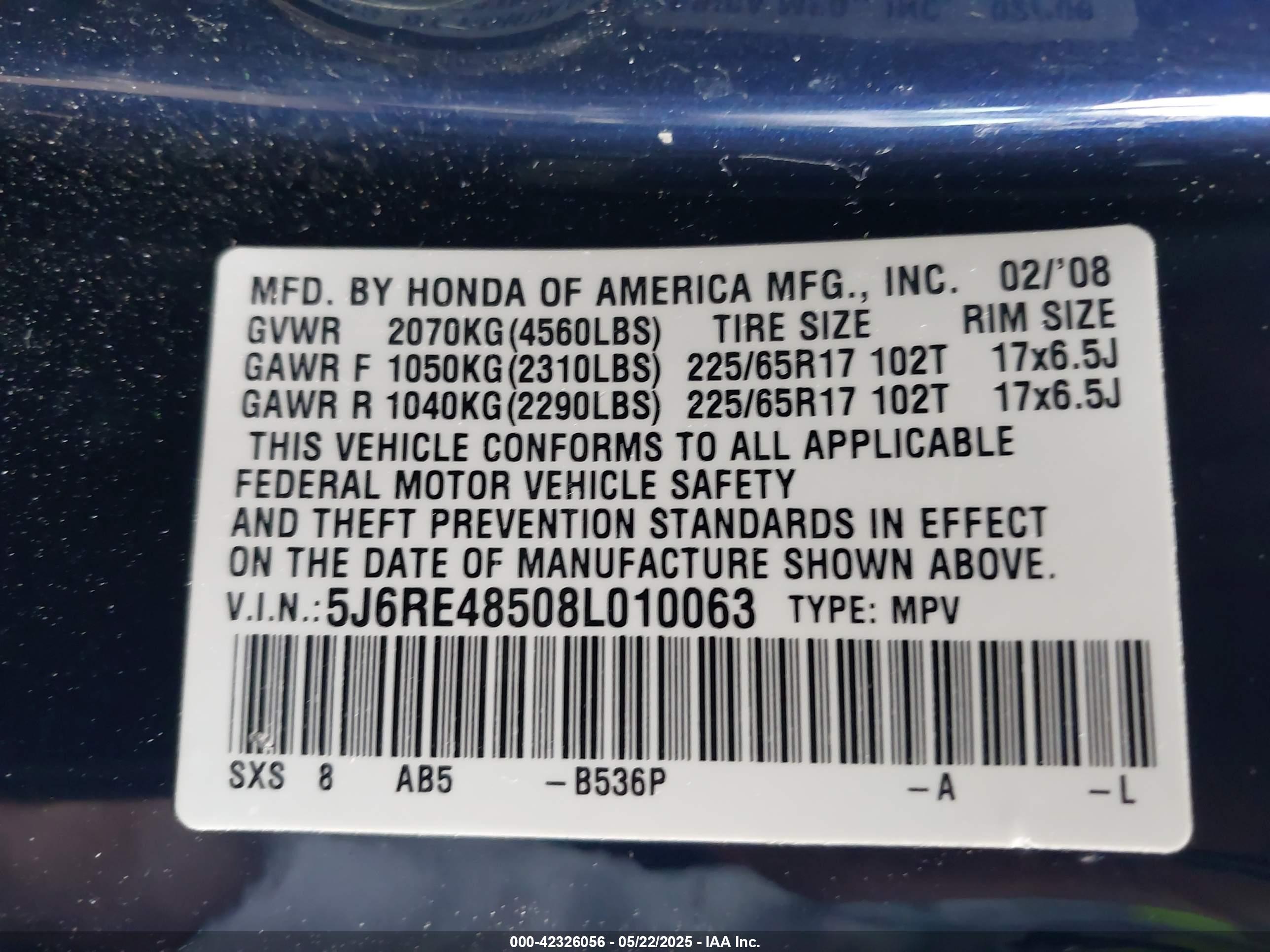HONDA CR-V image 9