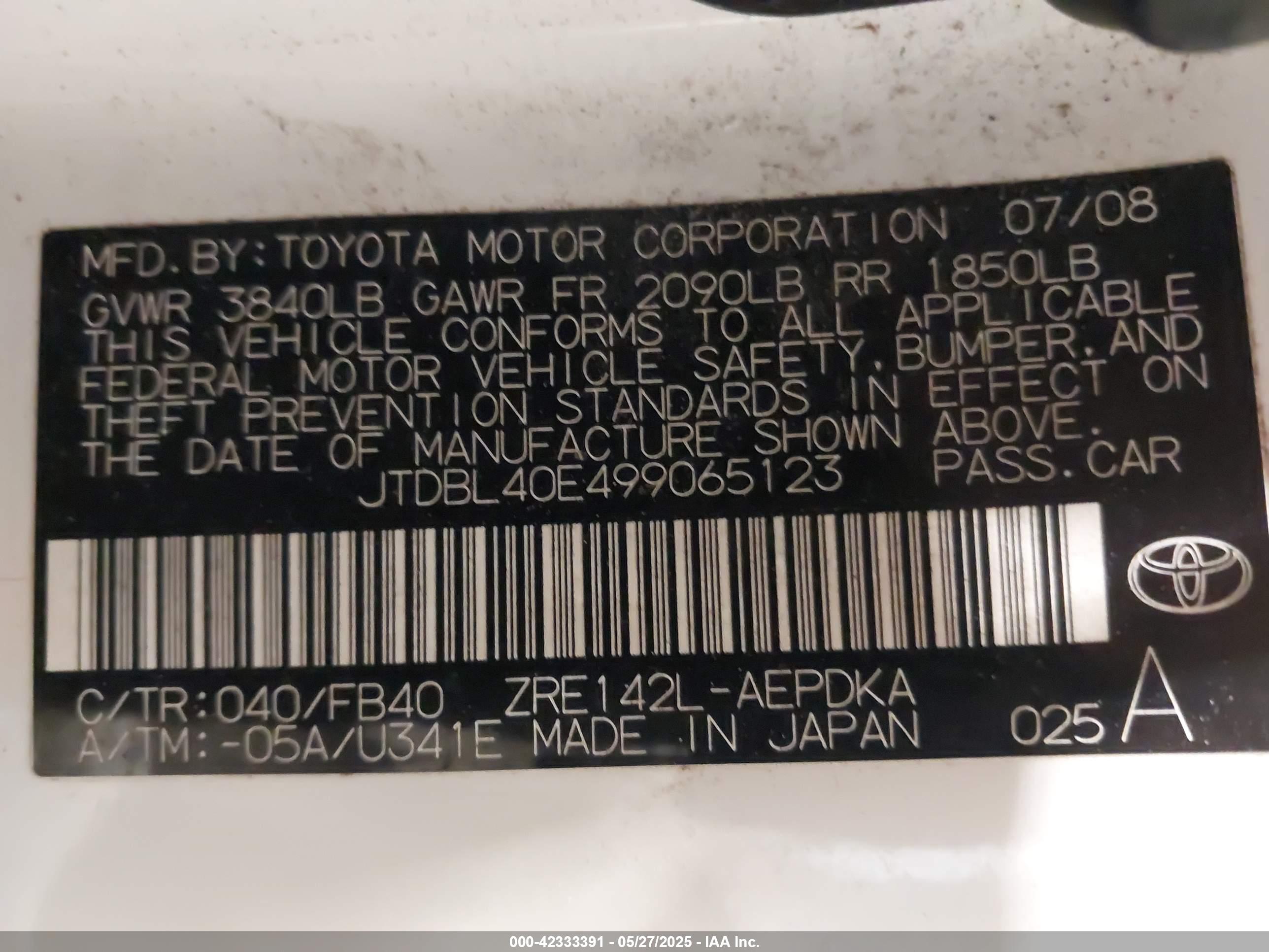 TOYOTA COROLLA image 9