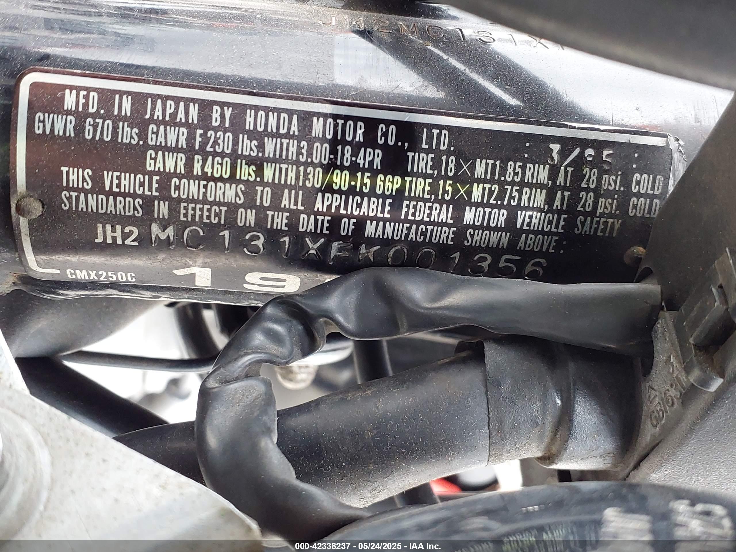 HONDA CMX250 image 10