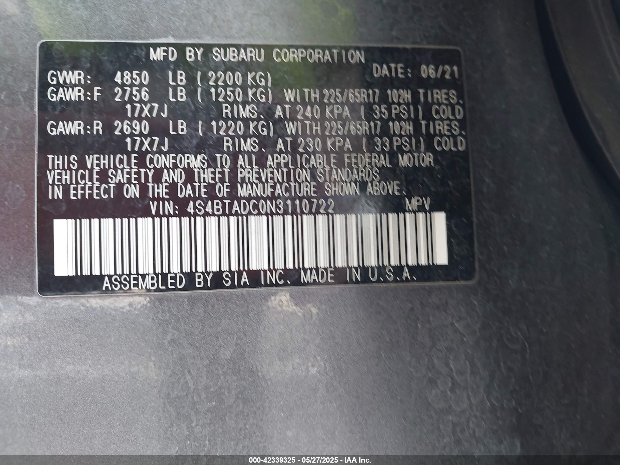 SUBARU OUTBACK image 9