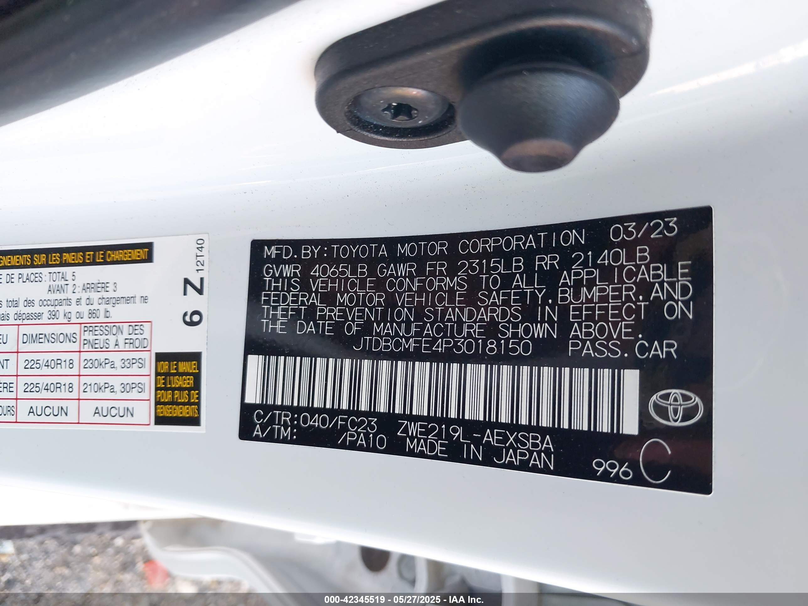 TOYOTA COROLLA image 9