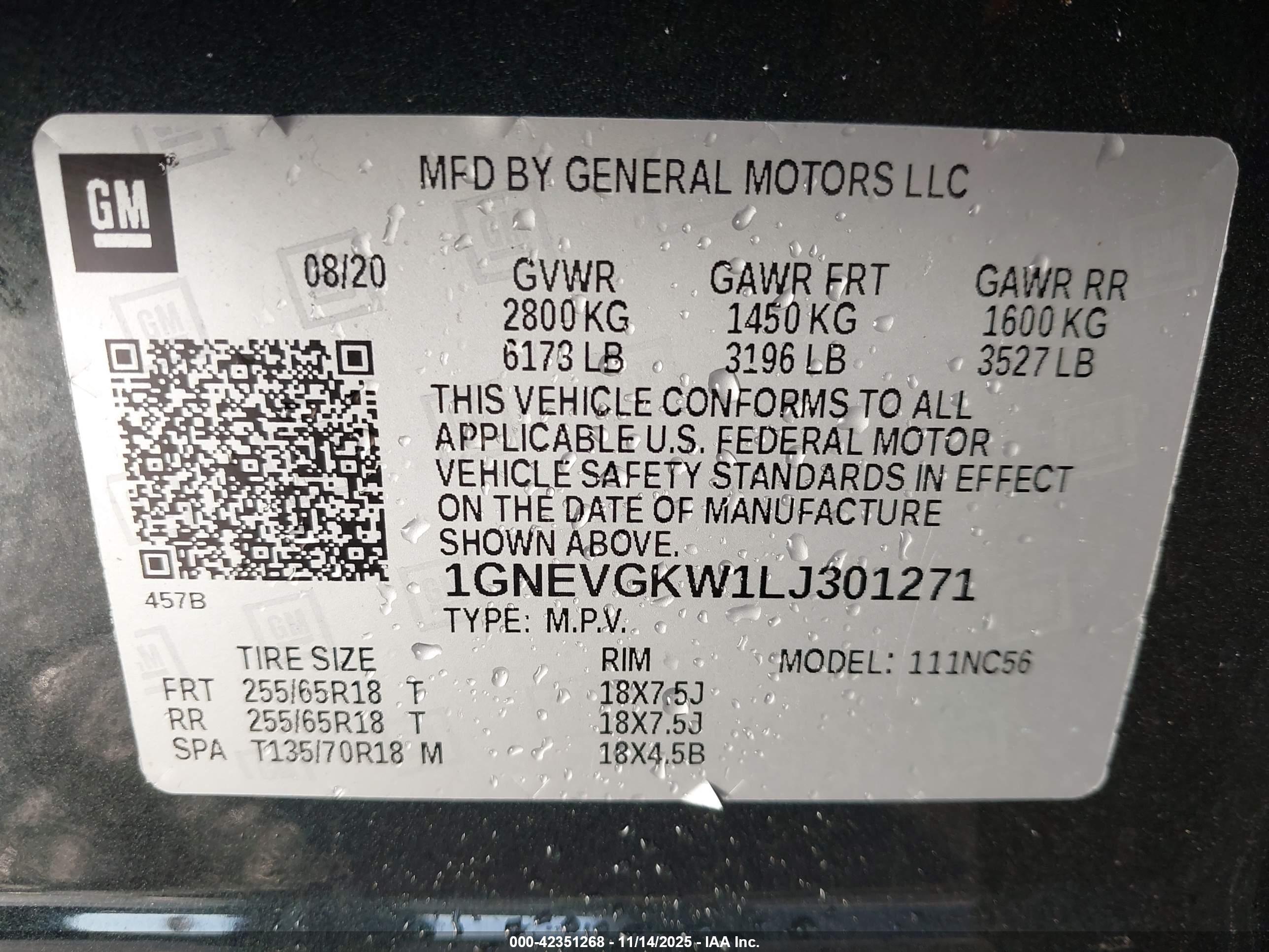 CHEVROLET TRAVERSE image 9