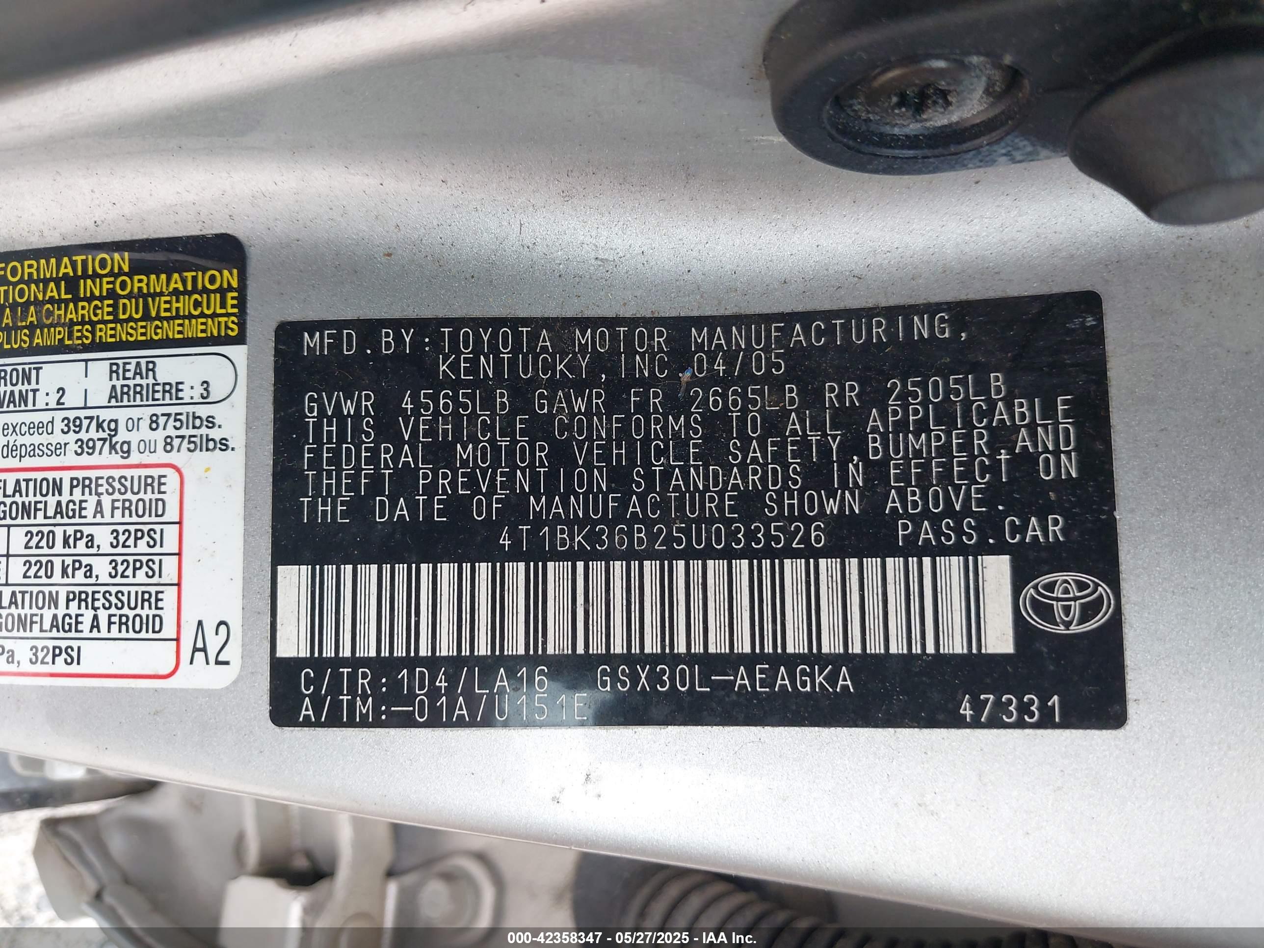 TOYOTA AVALON image 9