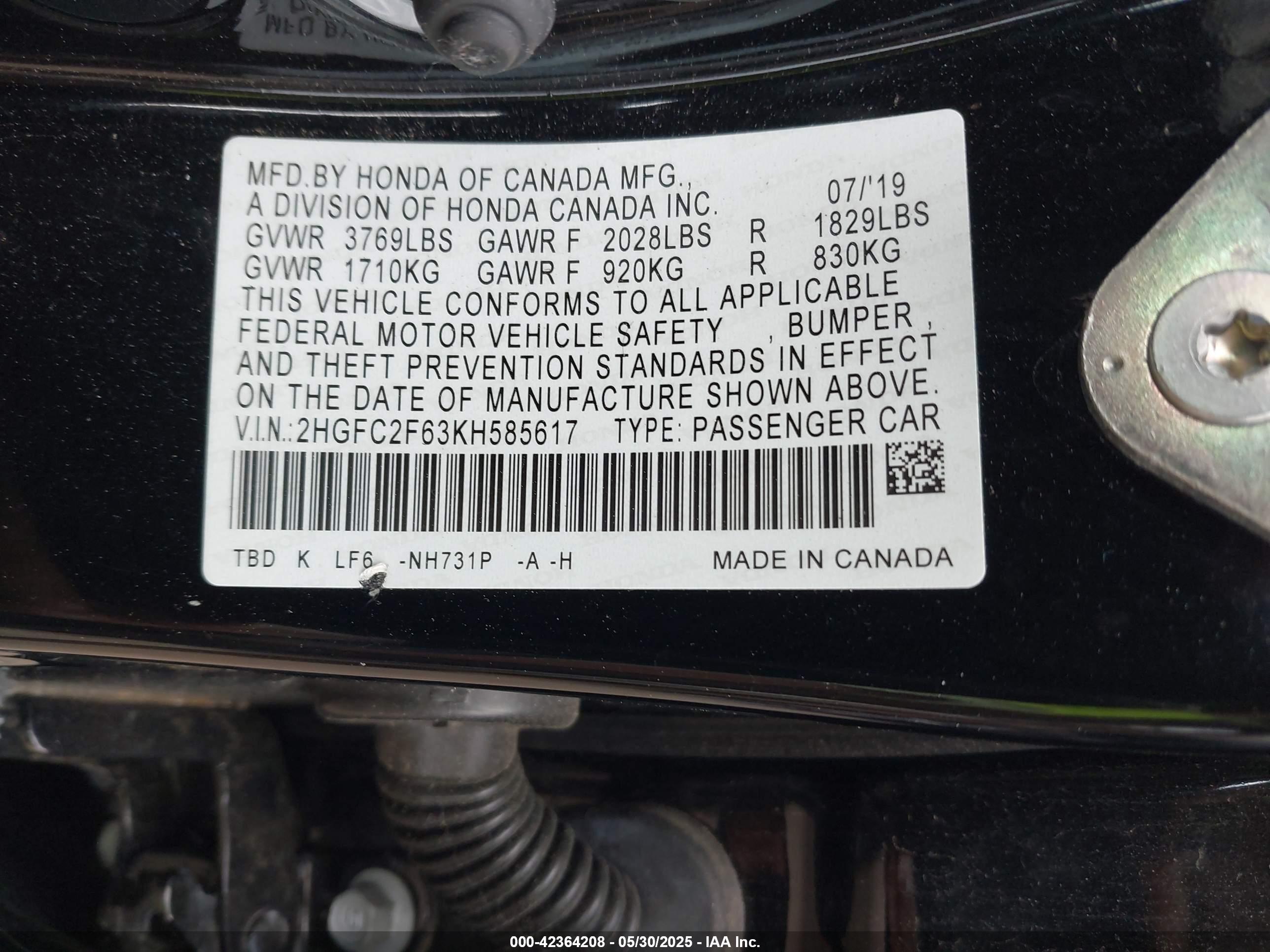 HONDA CIVIC image 9