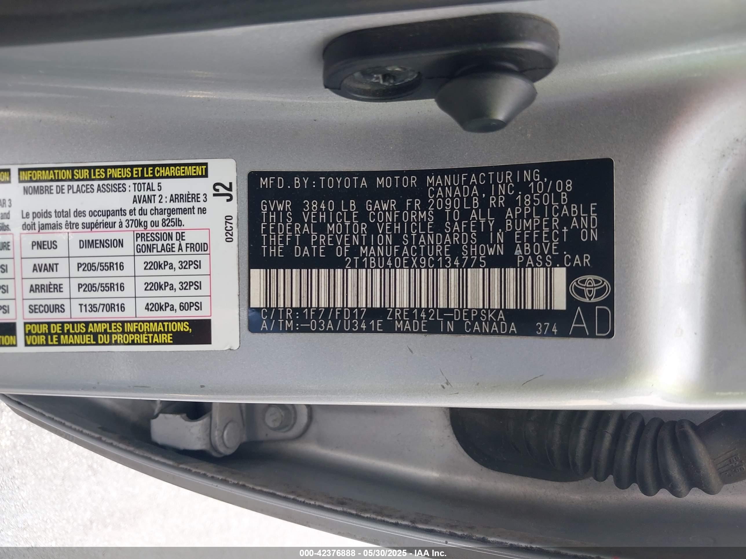 TOYOTA COROLLA image 9