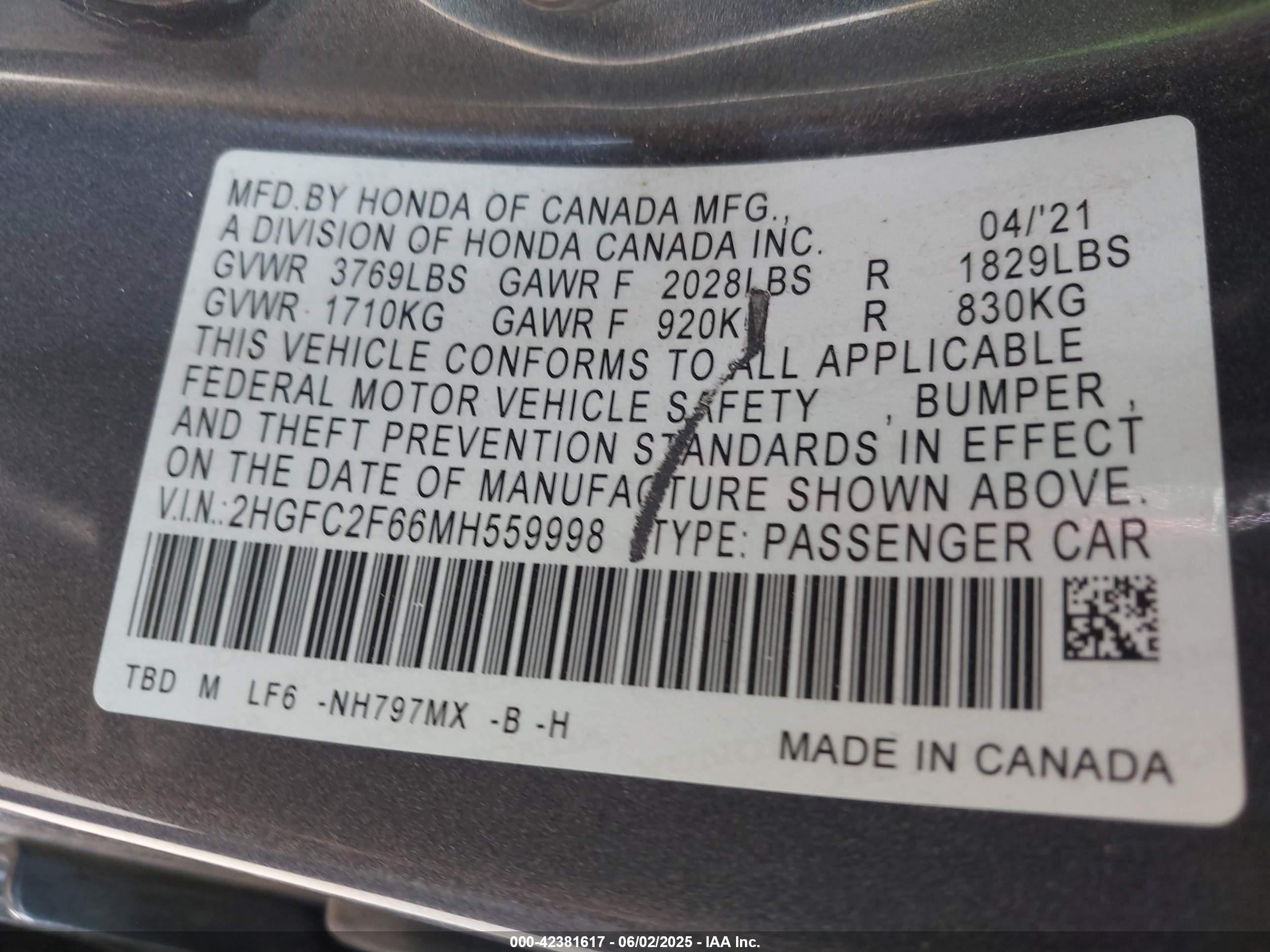 HONDA CIVIC image 9