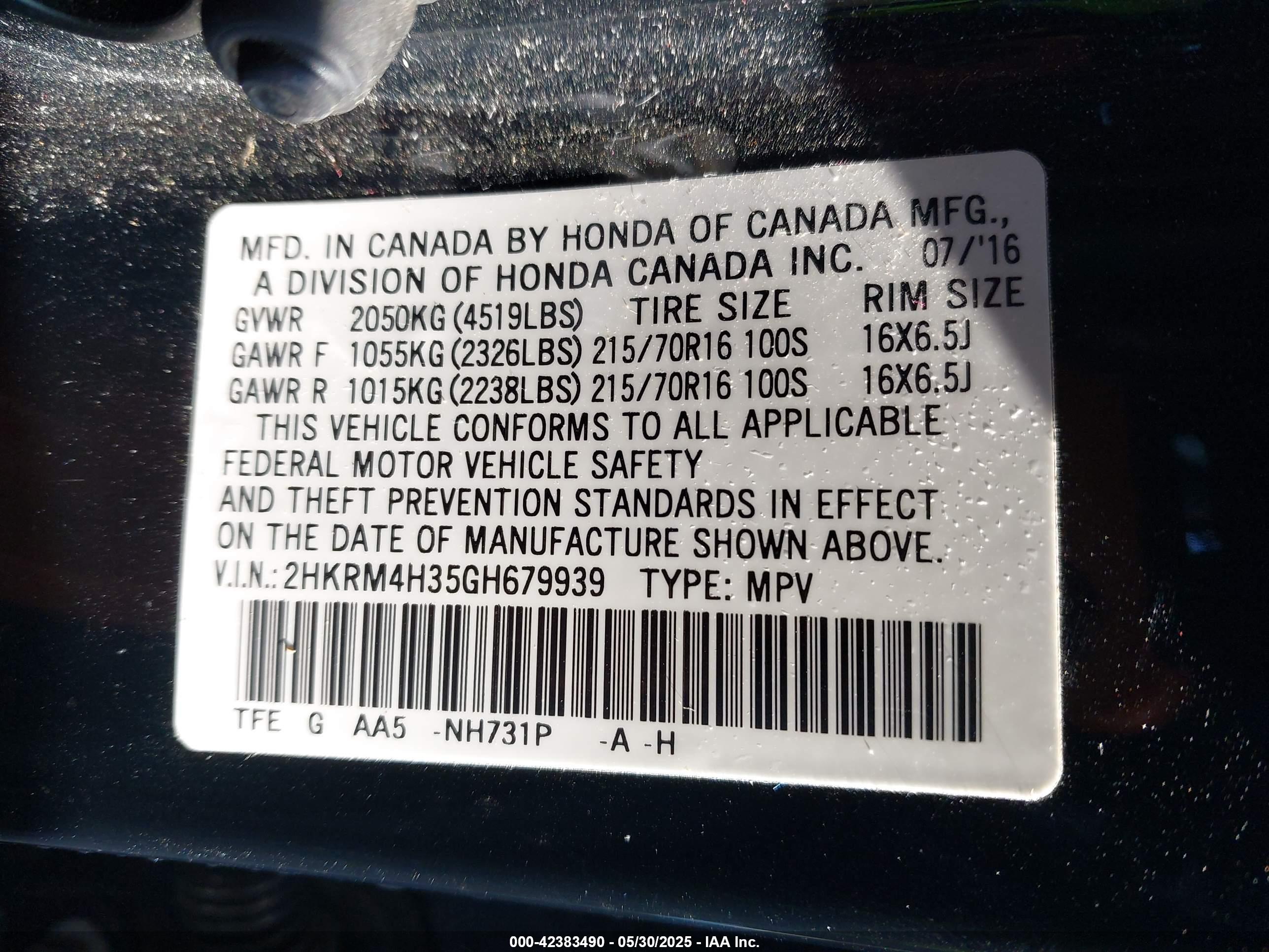 HONDA CR-V image 9