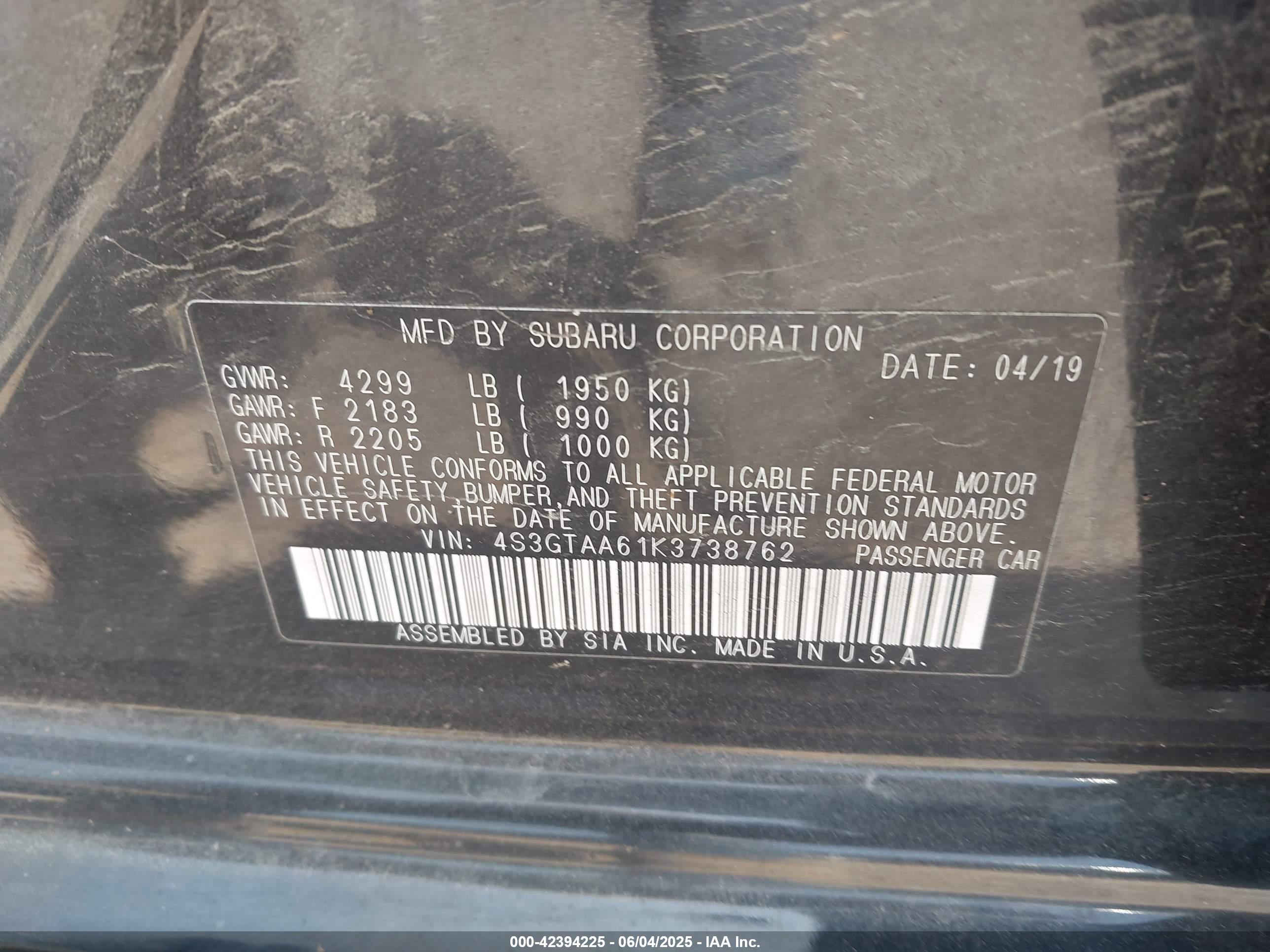 SUBARU IMPREZA image 9