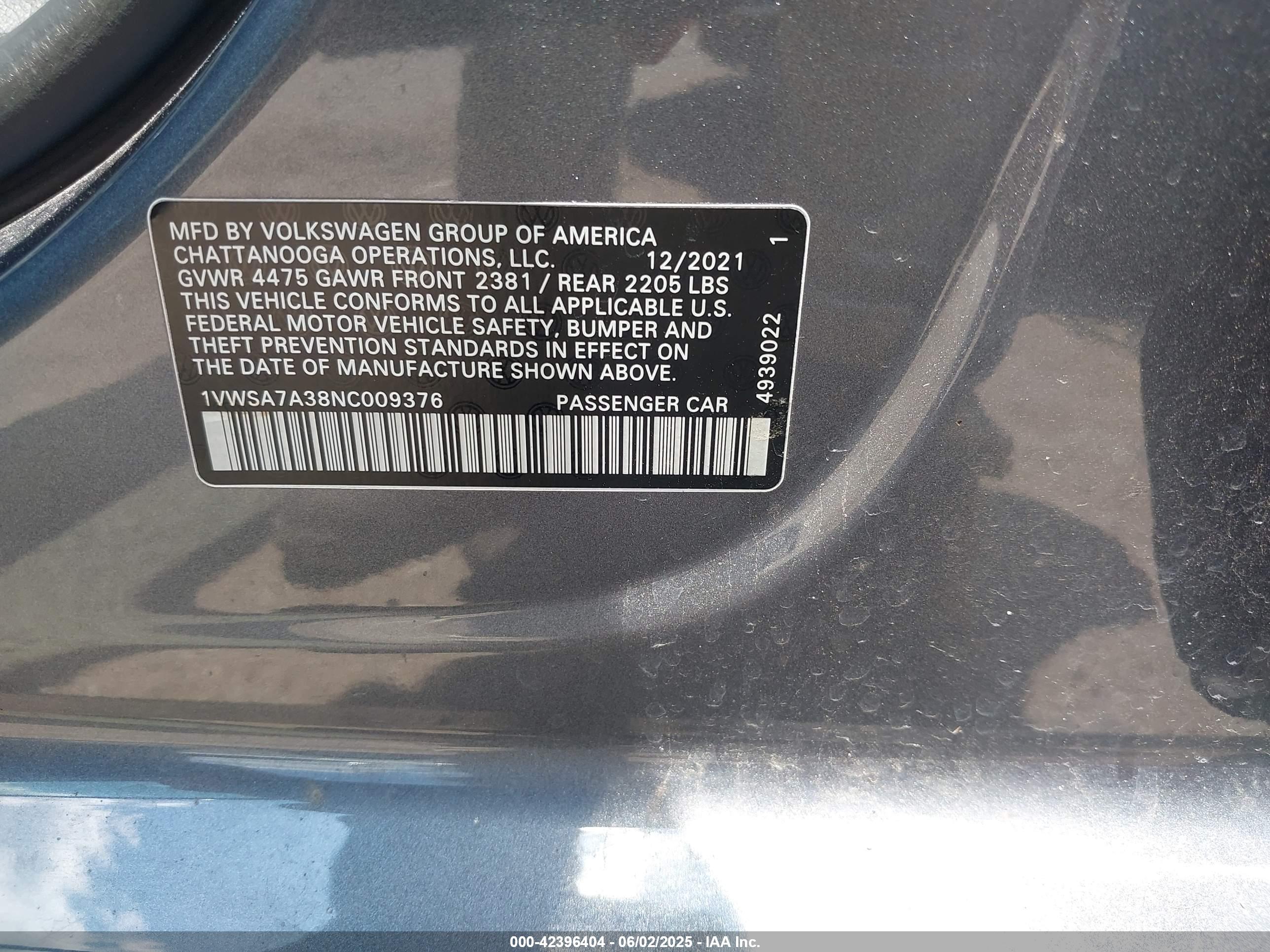 VOLKSWAGEN PASSAT image 9