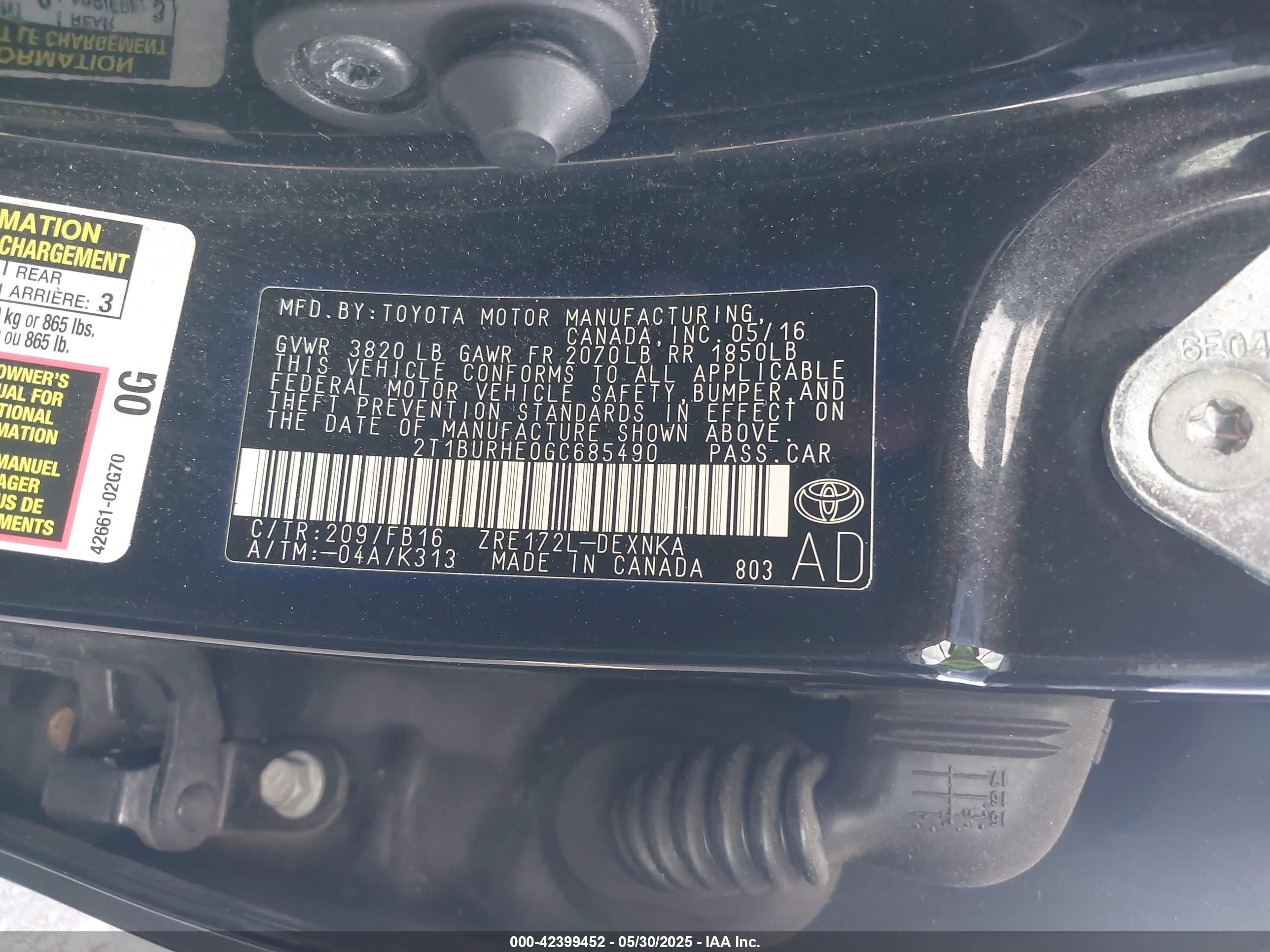 TOYOTA COROLLA image 9