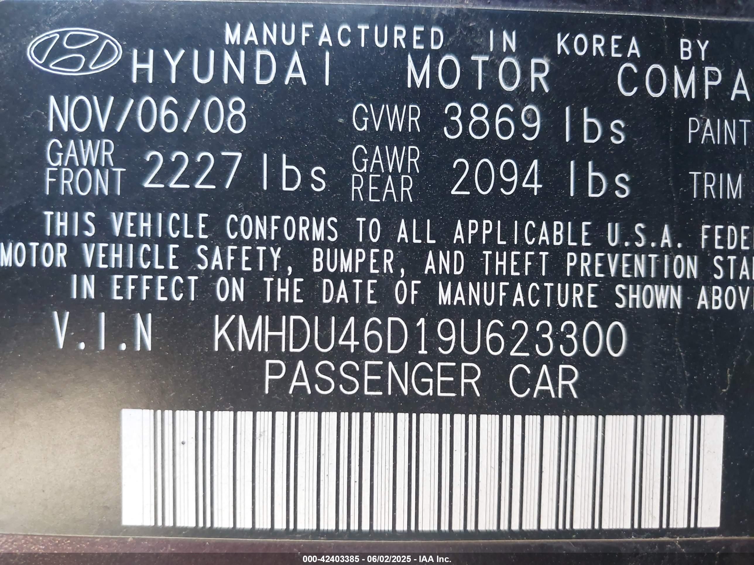HYUNDAI ELANTRA image 9