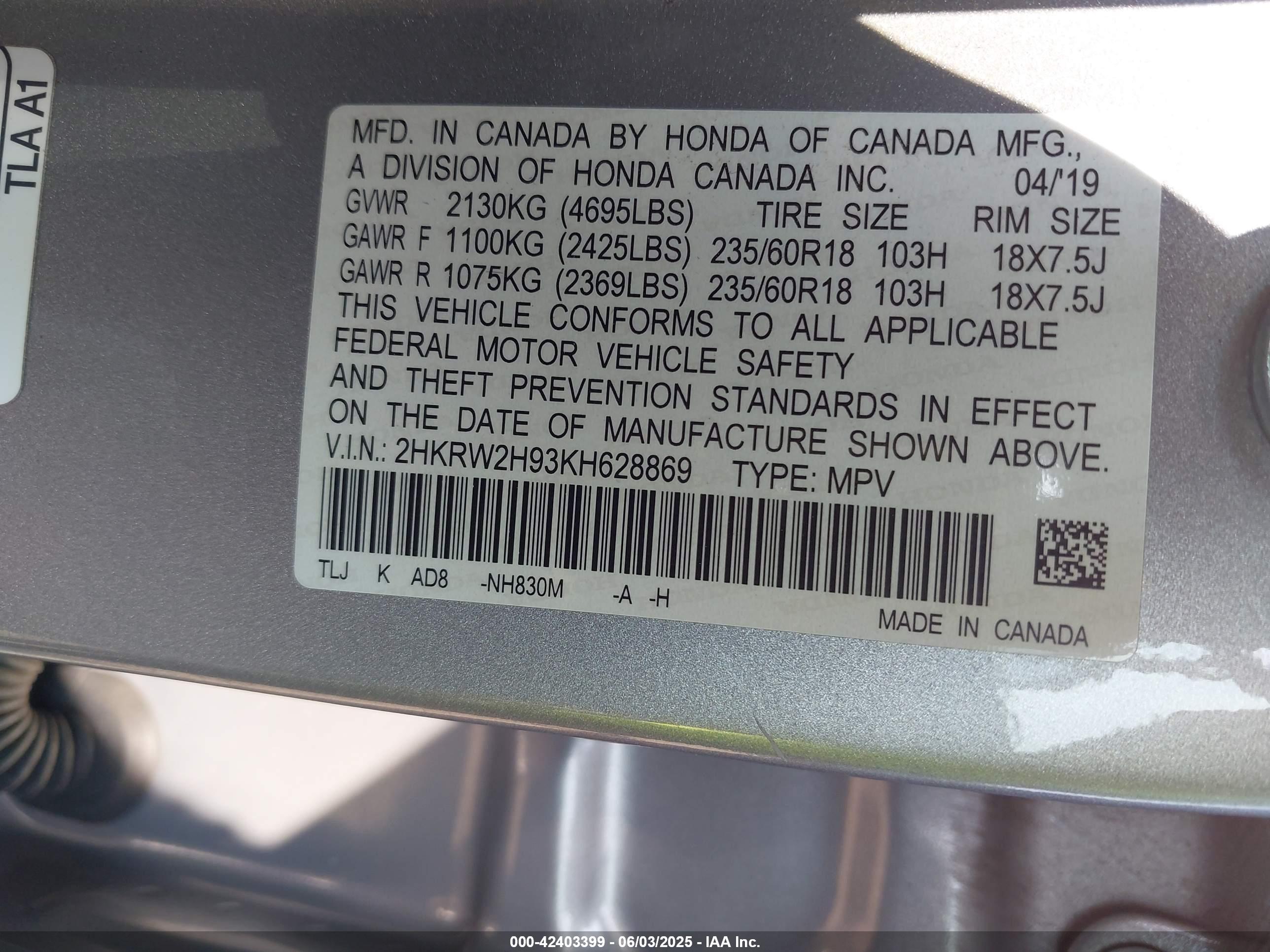 HONDA CR-V image 9