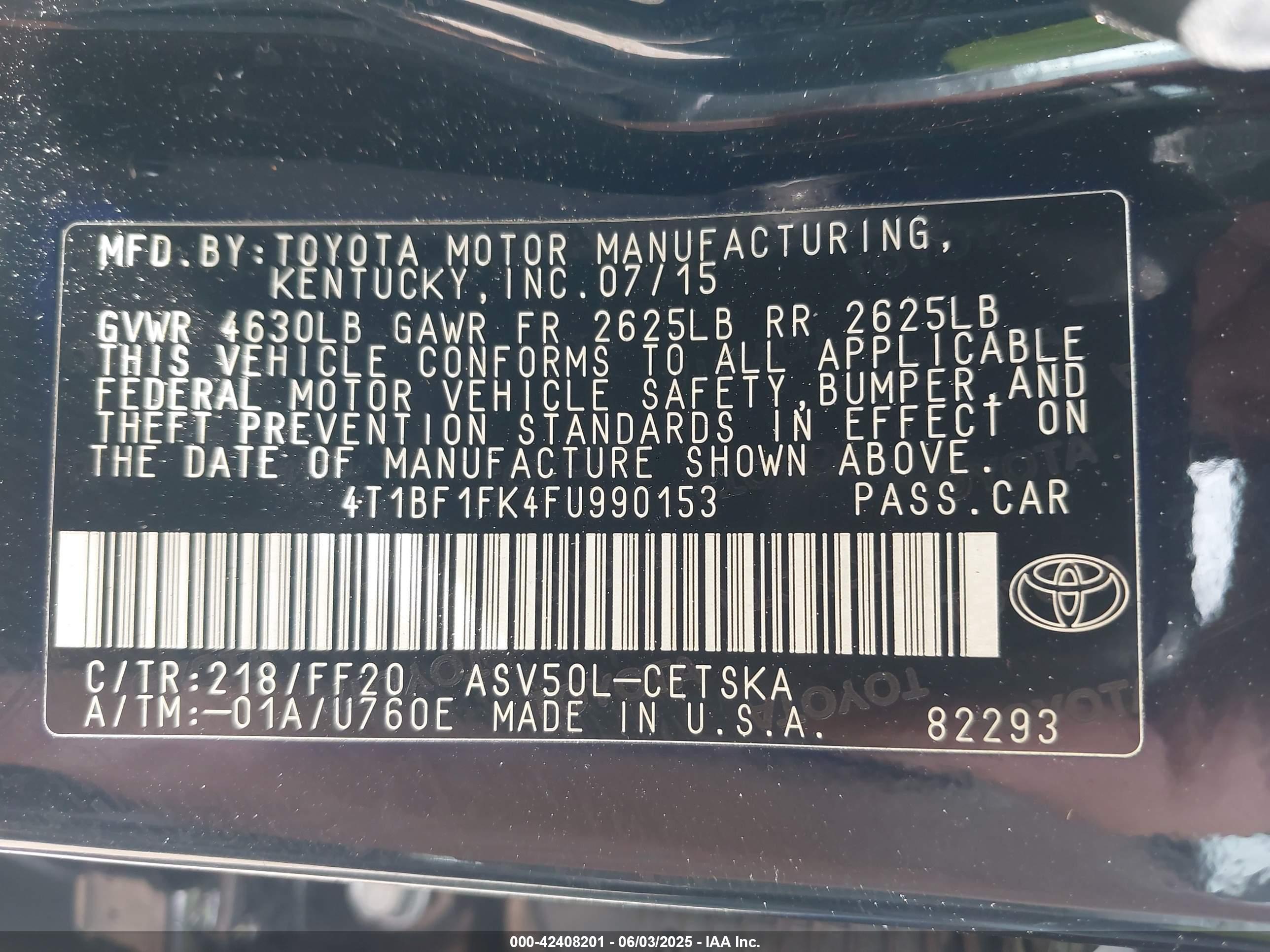 TOYOTA CAMRY image 9