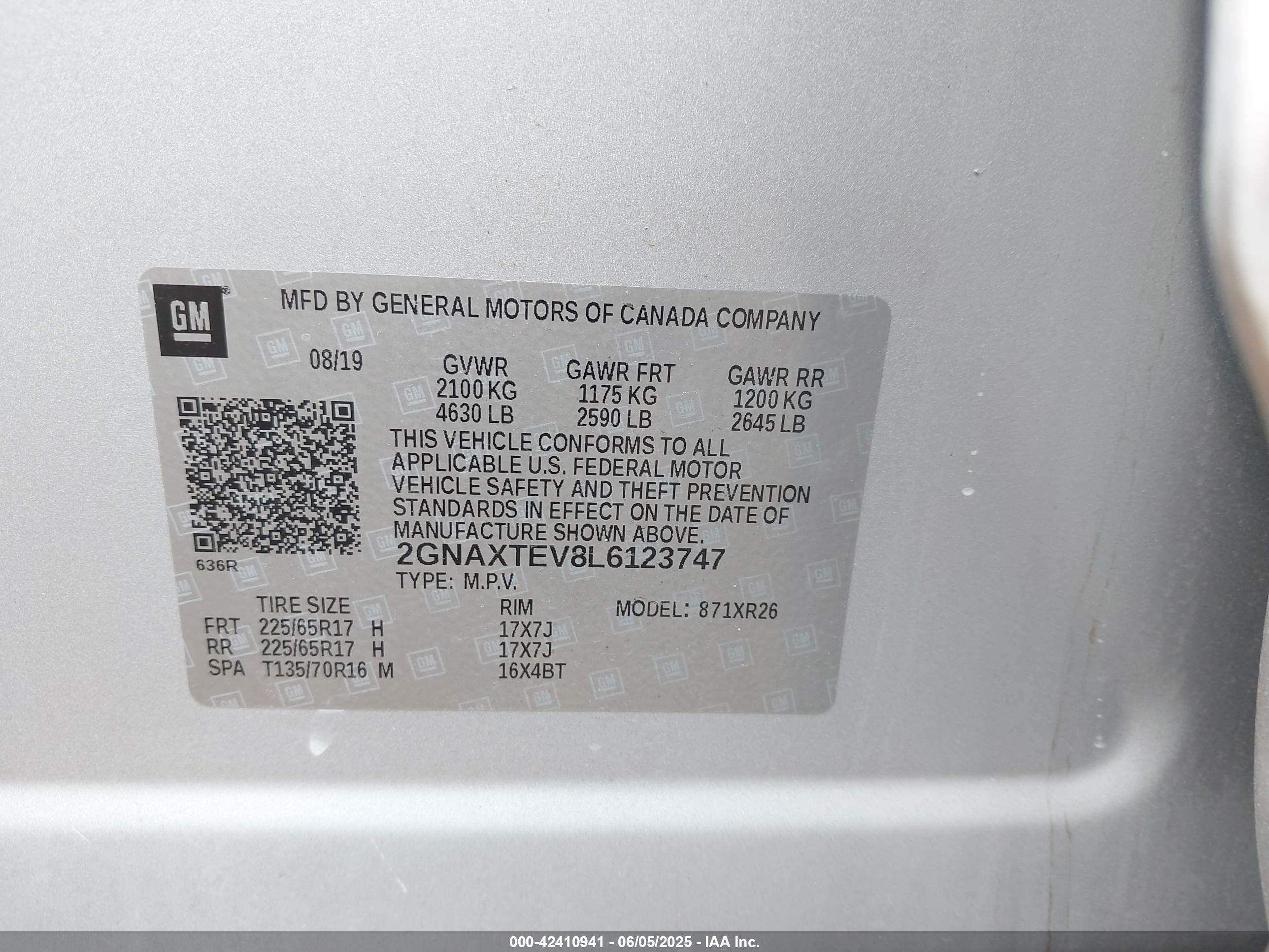 CHEVROLET EQUINOX image 9