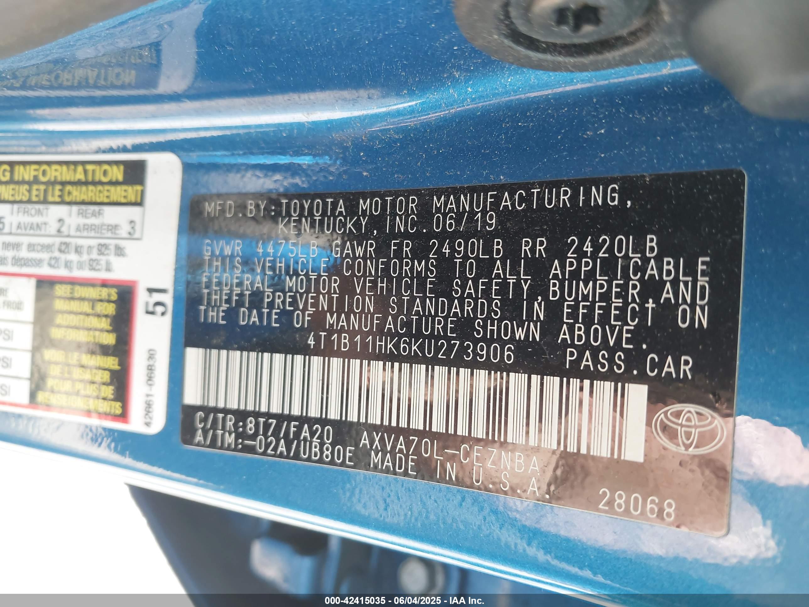 TOYOTA CAMRY image 9