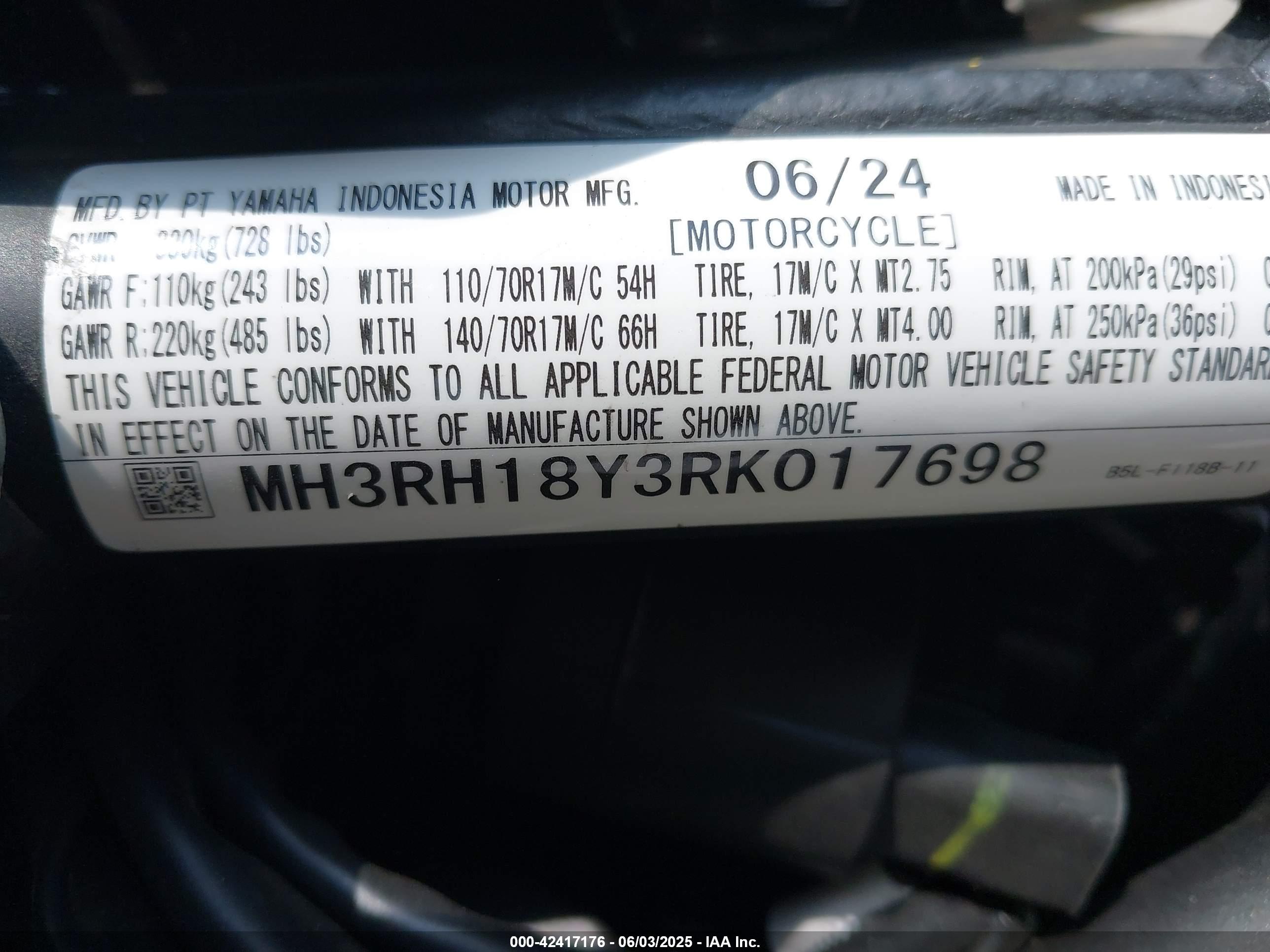 YAMAHA YZFR3 image 10