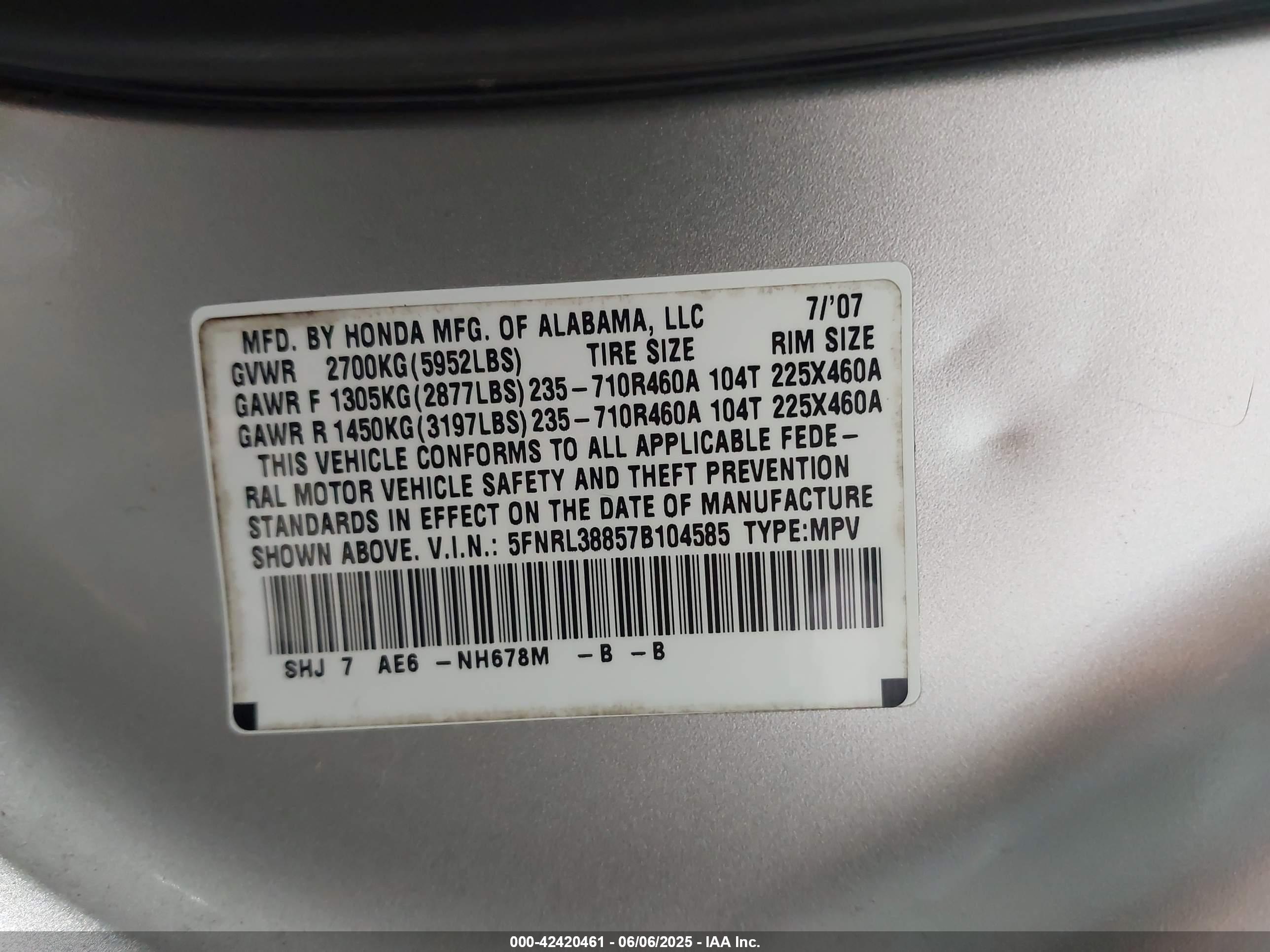 HONDA ODYSSEY image 9