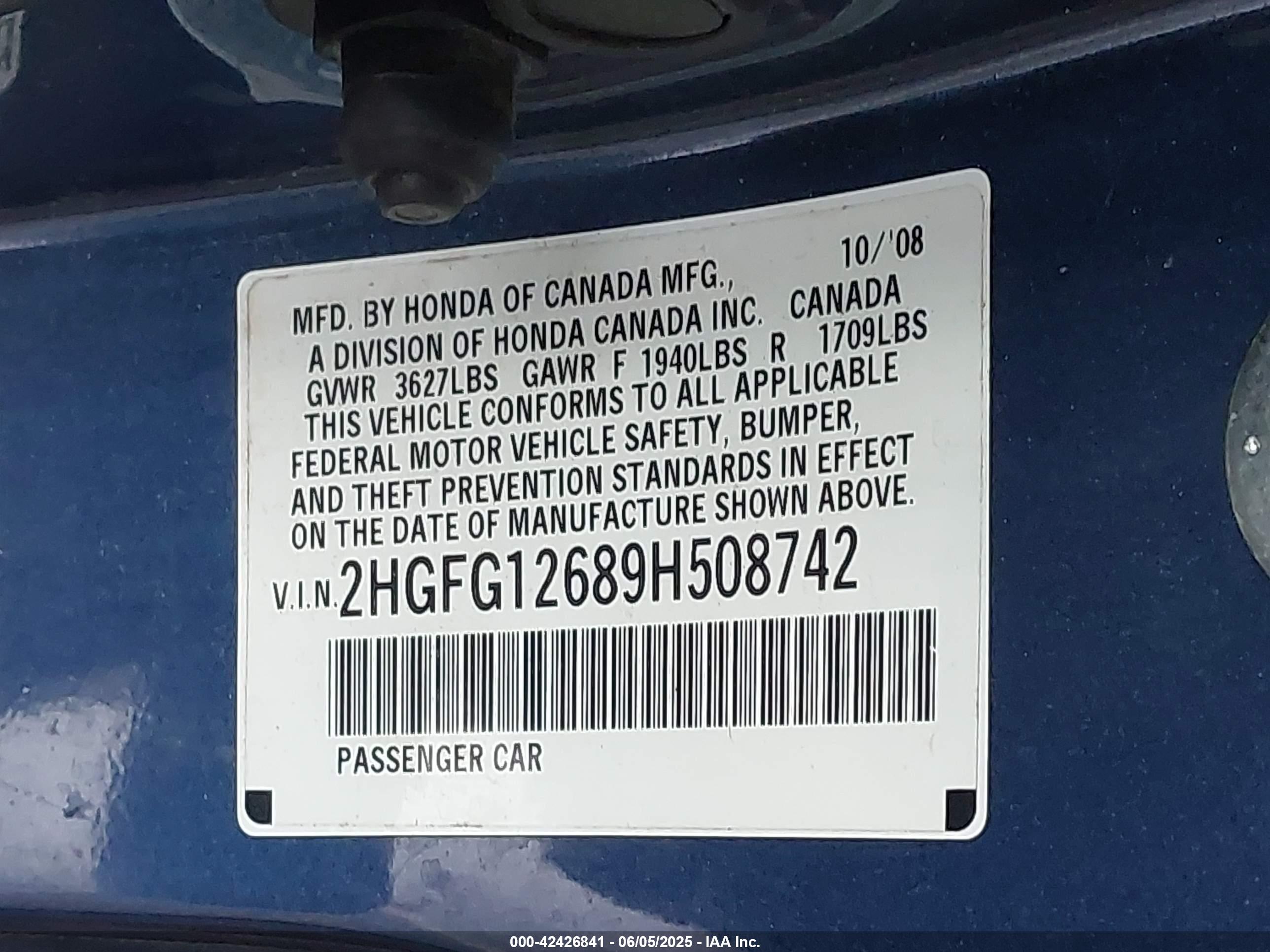 HONDA CIVIC image 9