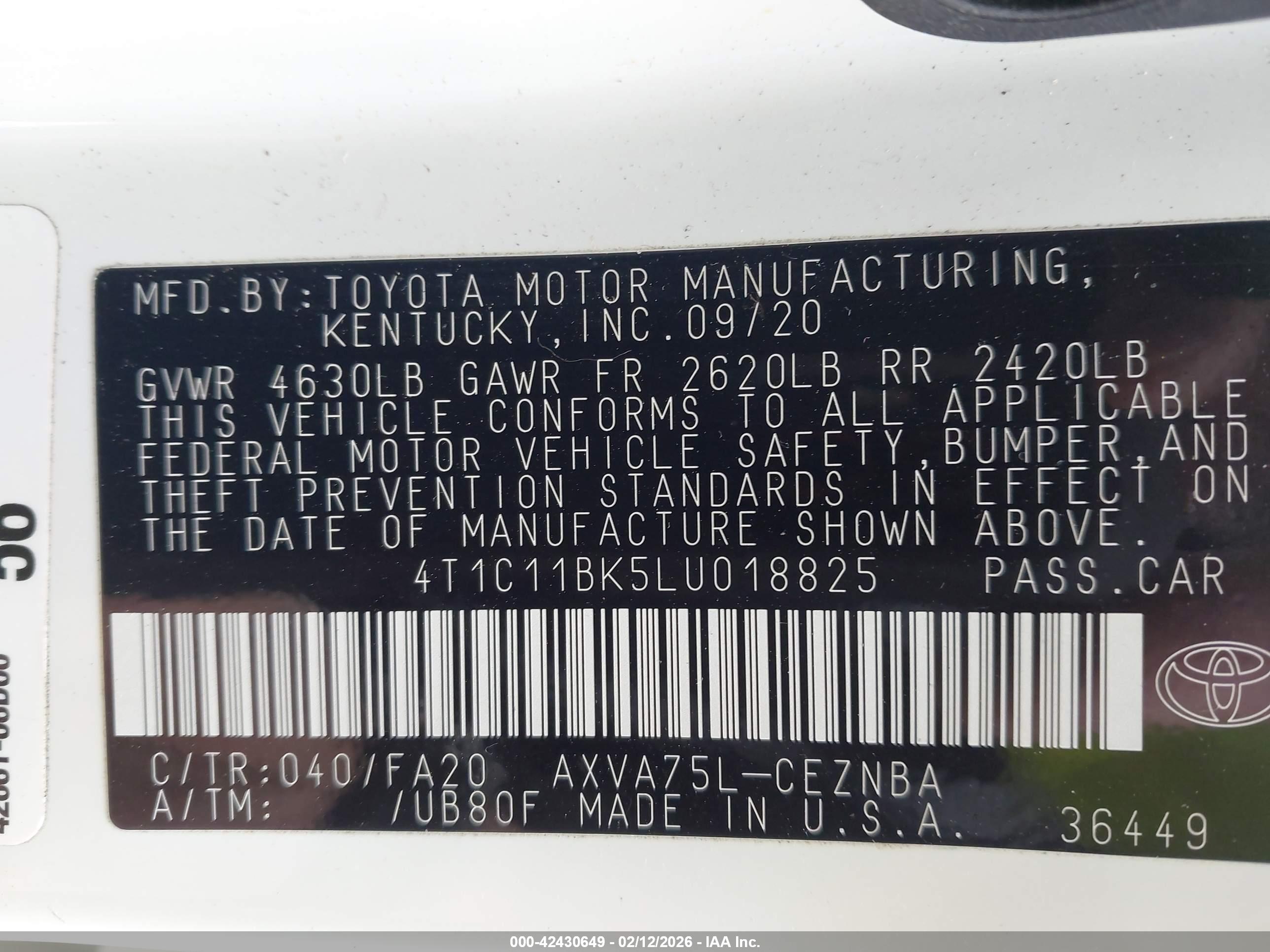 TOYOTA CAMRY image 9