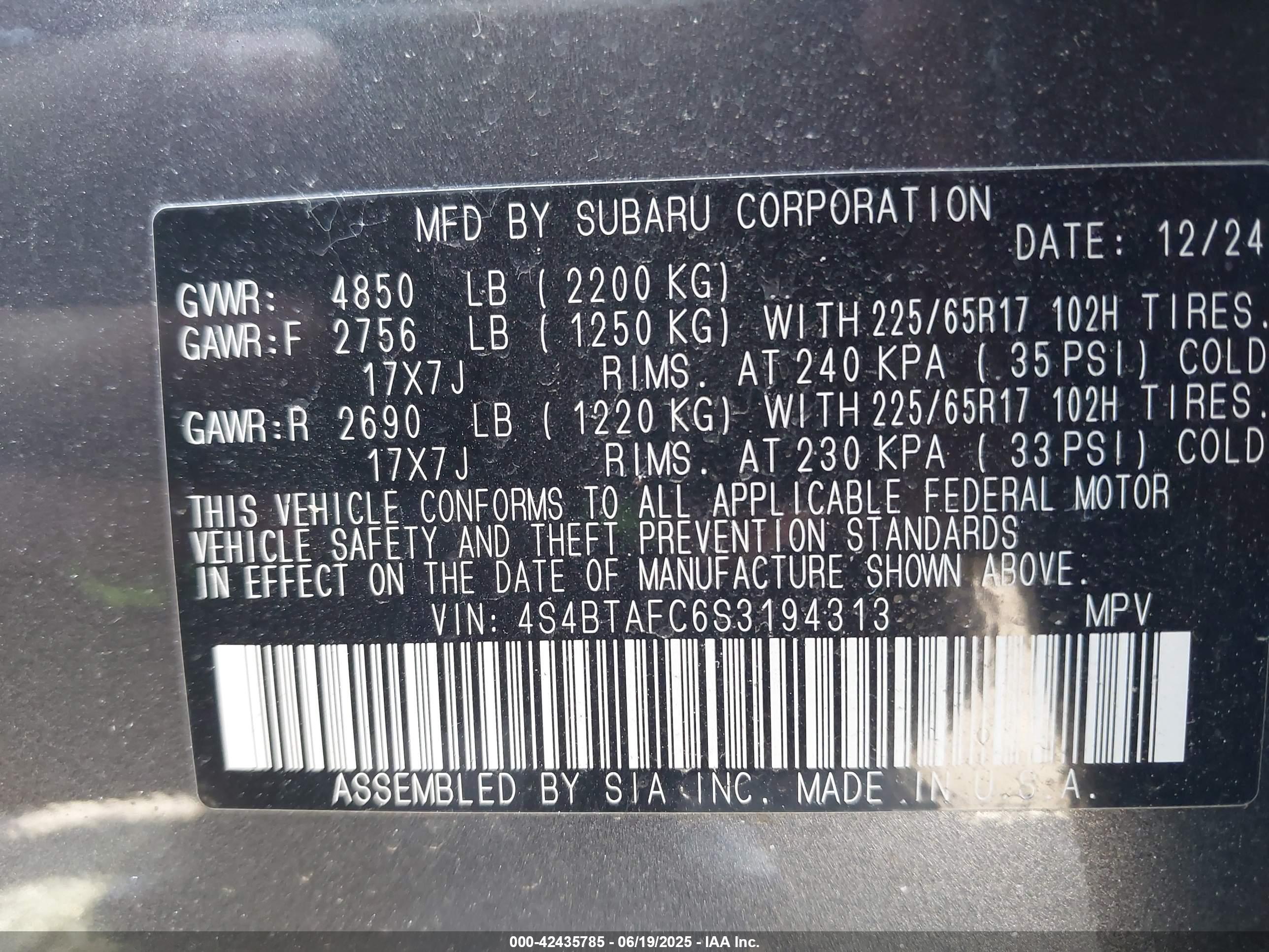 SUBARU OUTBACK image 9