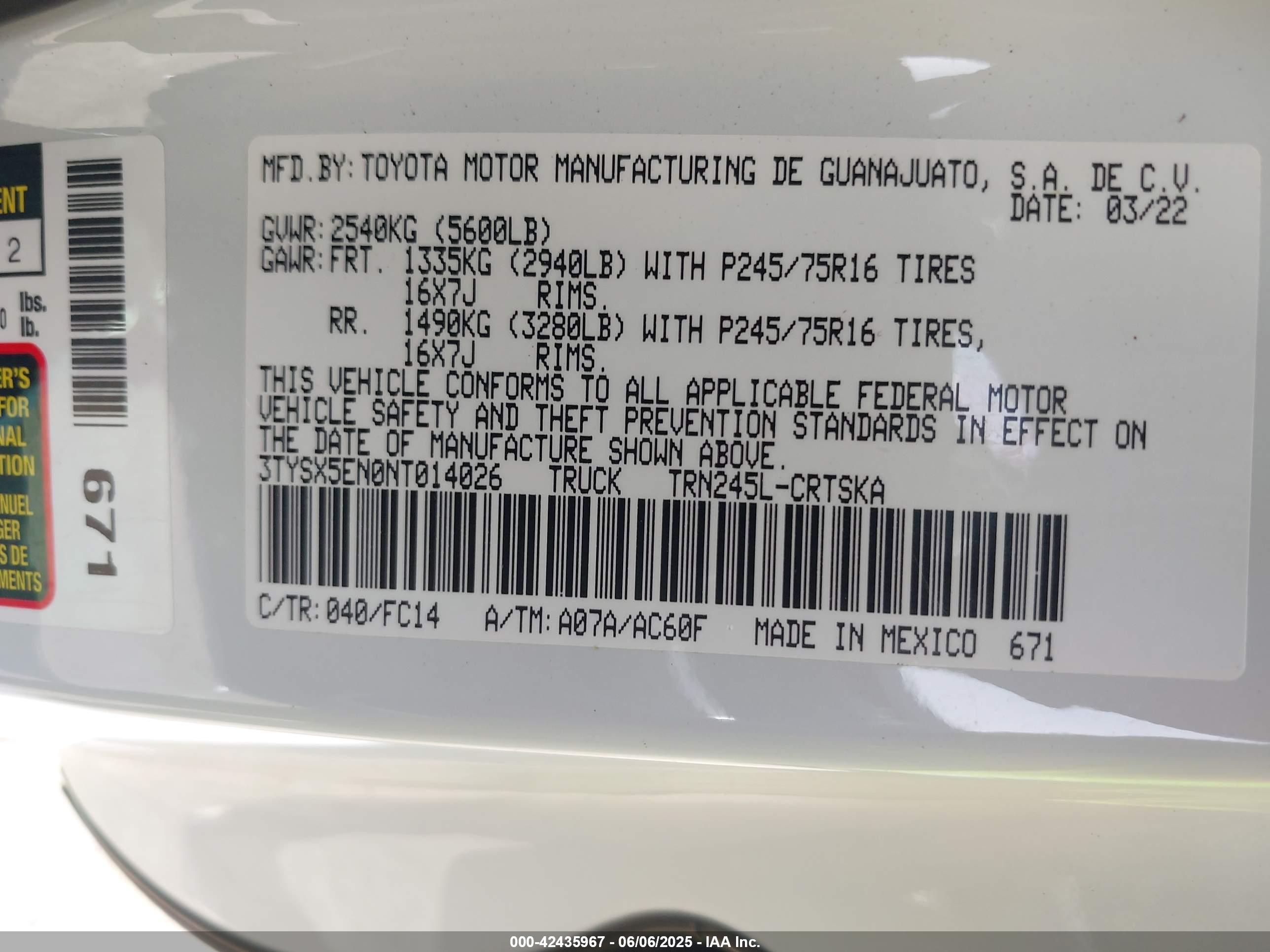 TOYOTA TACOMA image 9