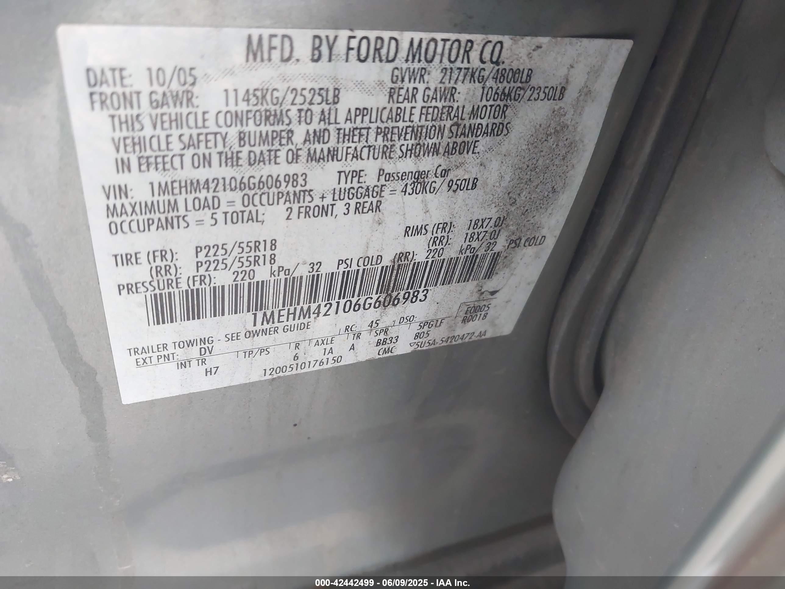 MERCURY MONTEGO image 9